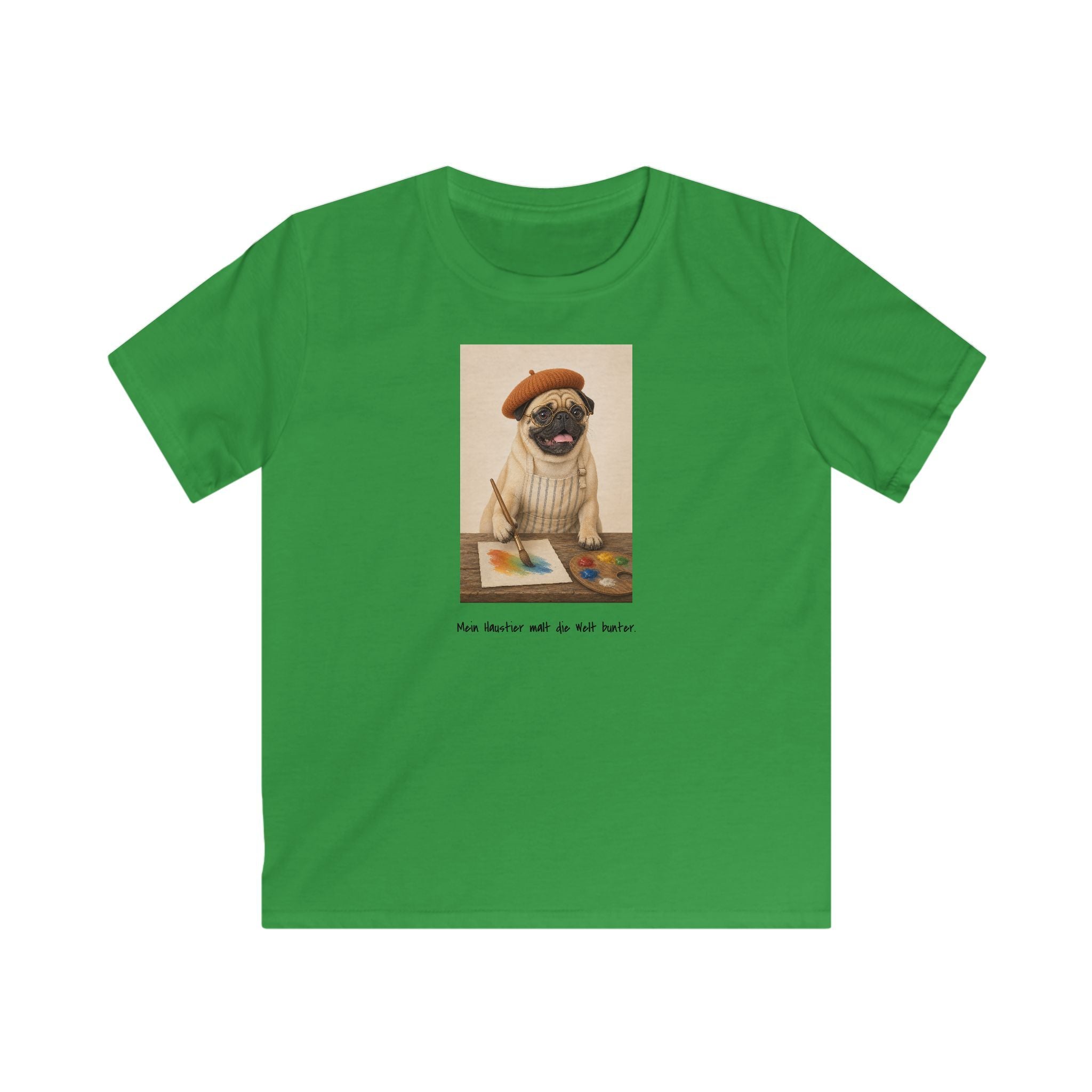 Personalisiertes Kinder T-Shirt mit Haustier – The Artist