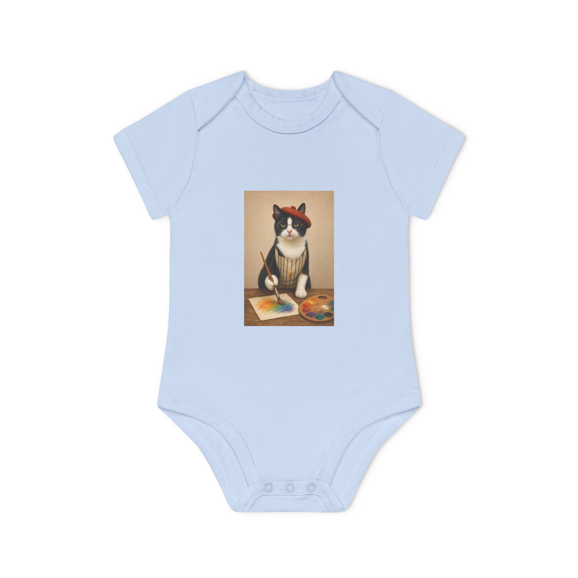 Personalisierter Baby-Body kurzarm Bio Baumwolle – The Artist