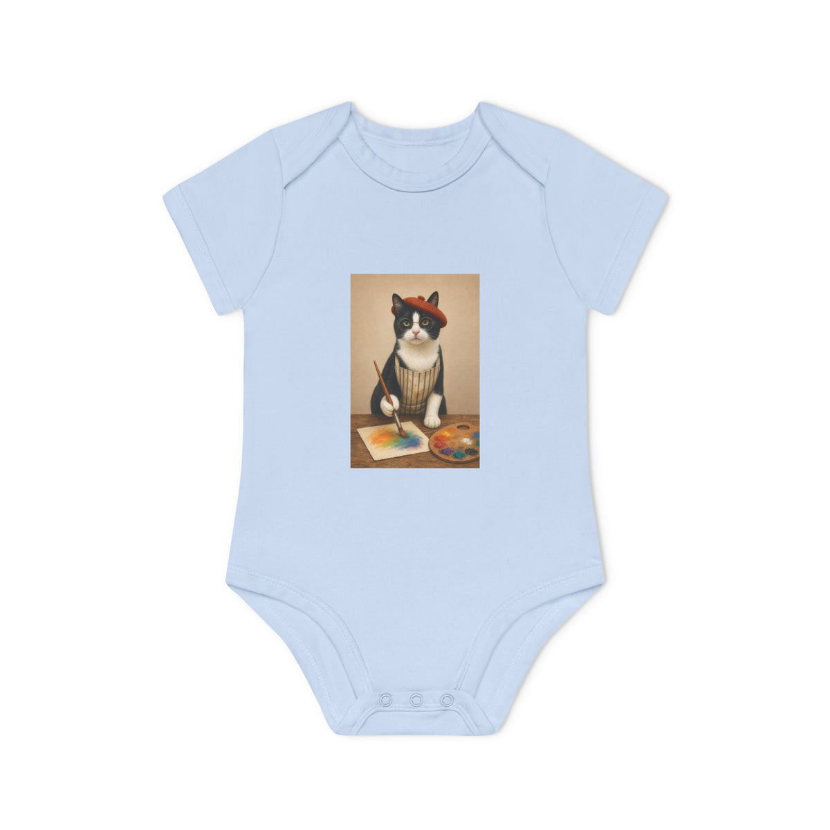 Personalisierter Baby-Body kurzarm Bio Baumwolle – The Artist