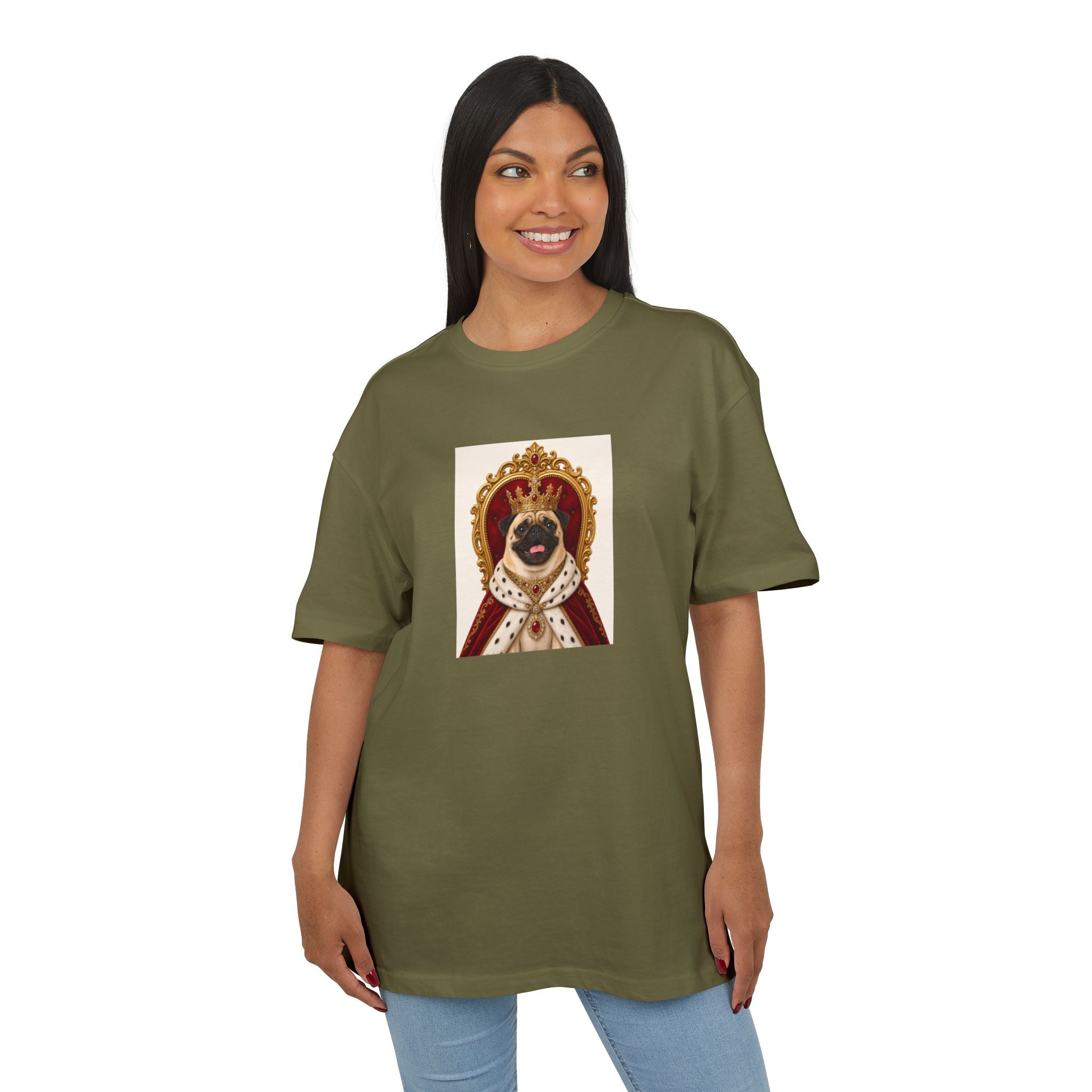 Personalisiertes Oversized Unisex T-Shirt mit Haustier – Pet Kingdom
