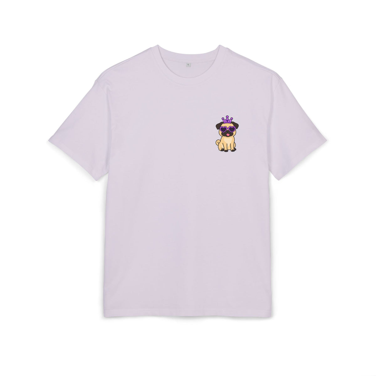 Personalisiertes Oversized Unisex T-Shirt mit Haustier –  Purple Queen