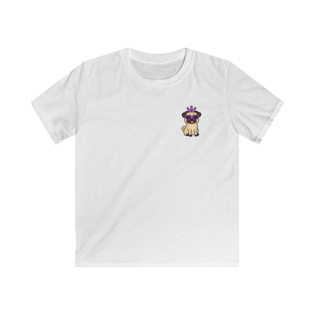 Personalisiertes Kinder T-Shirt mit Haustier – Purple Queen