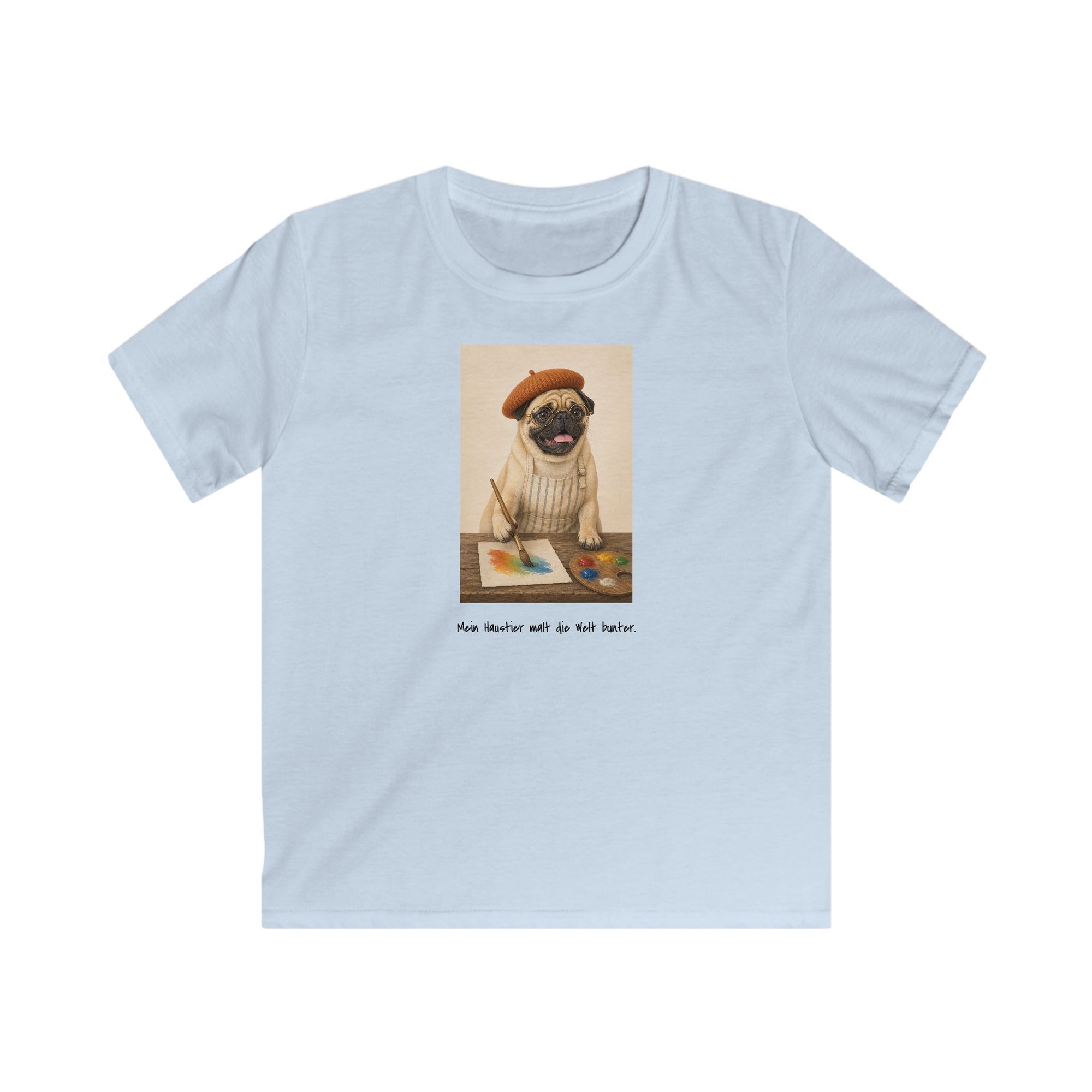 Personalisiertes Kinder T-Shirt mit Haustier – The Artist