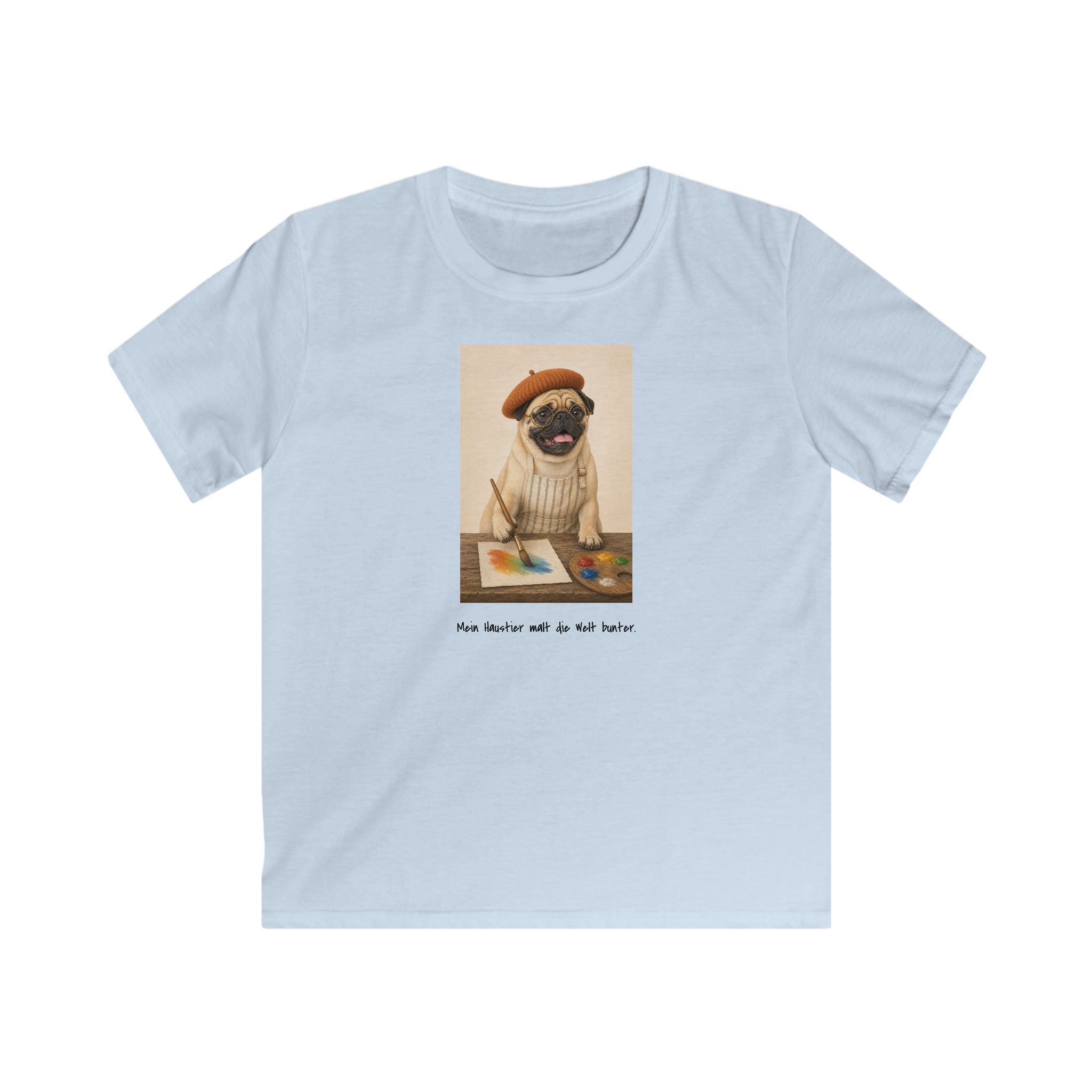 Personalisiertes Kinder T-Shirt mit Haustier – The Artist