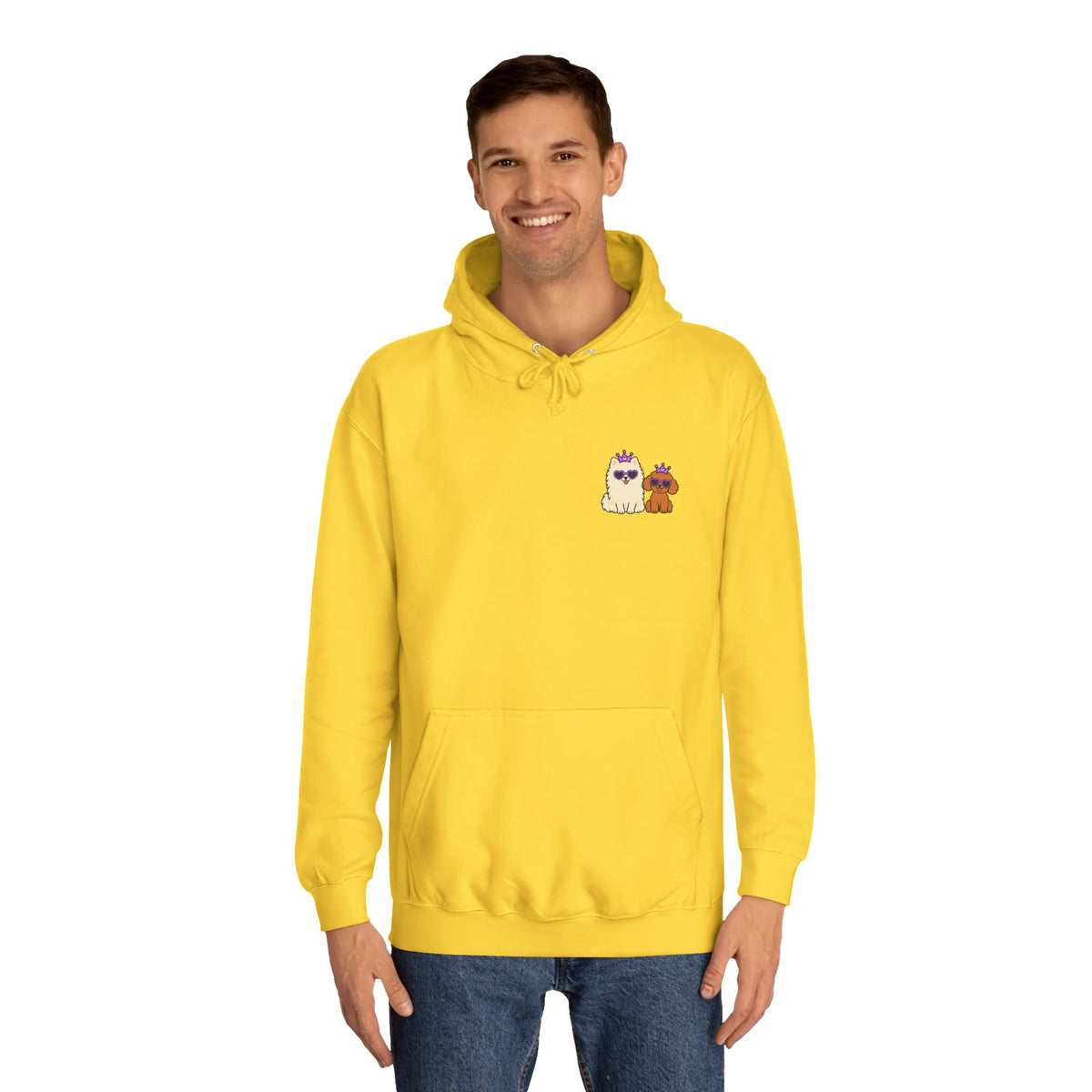 Personalisierter Unisex Hoodie mit Haustier – Purple Queen