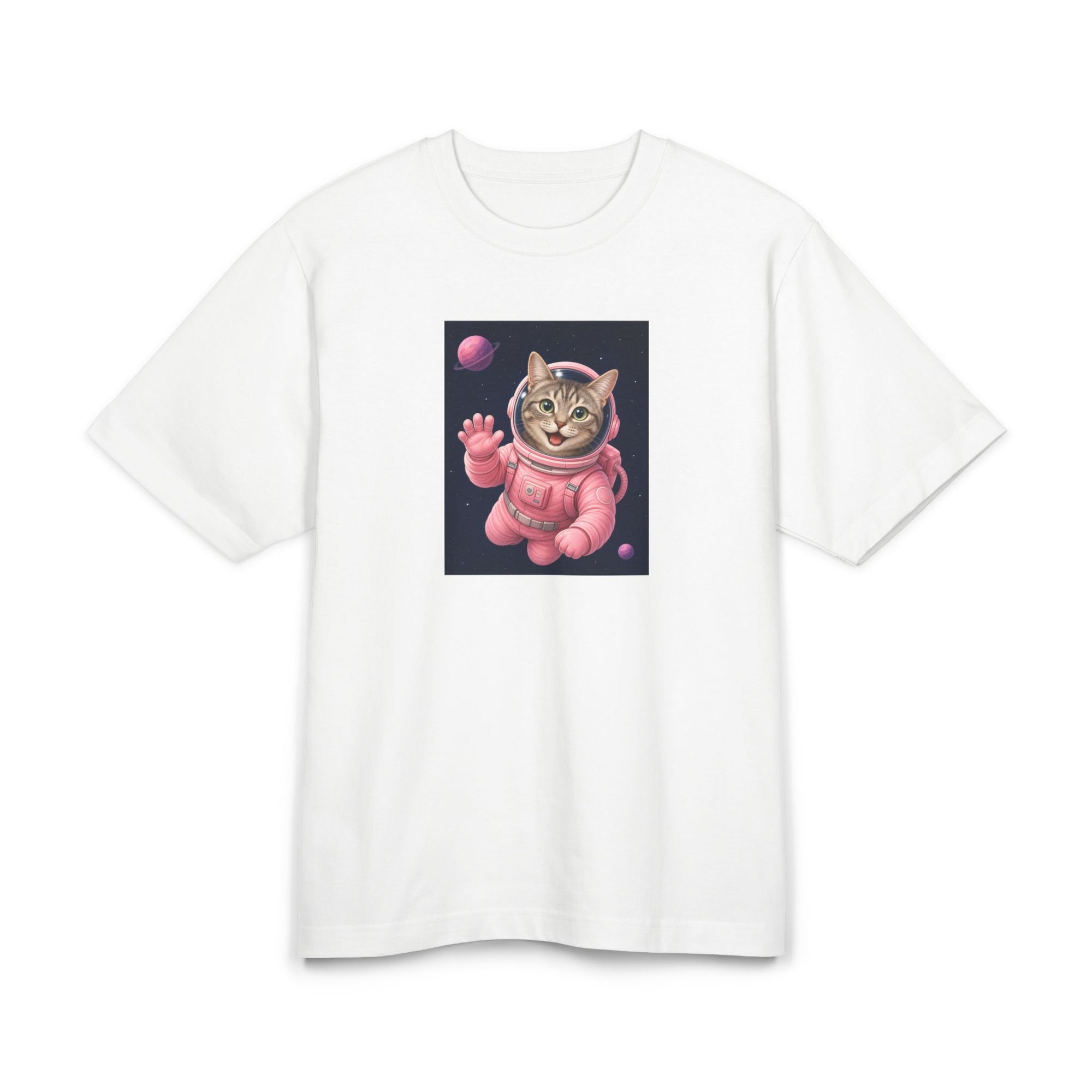 Personalisiertes Premium Unisex T-Shirt mit Haustier – Astronaut