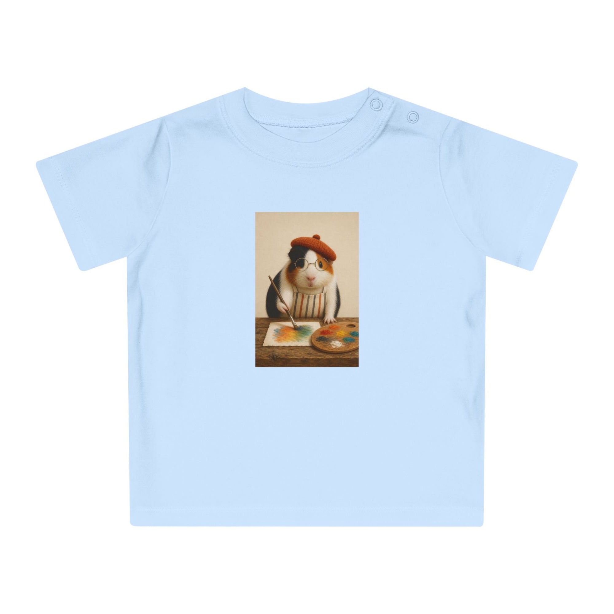 Personalisiertes Baby T-Shirt mit Haustier – The Artist