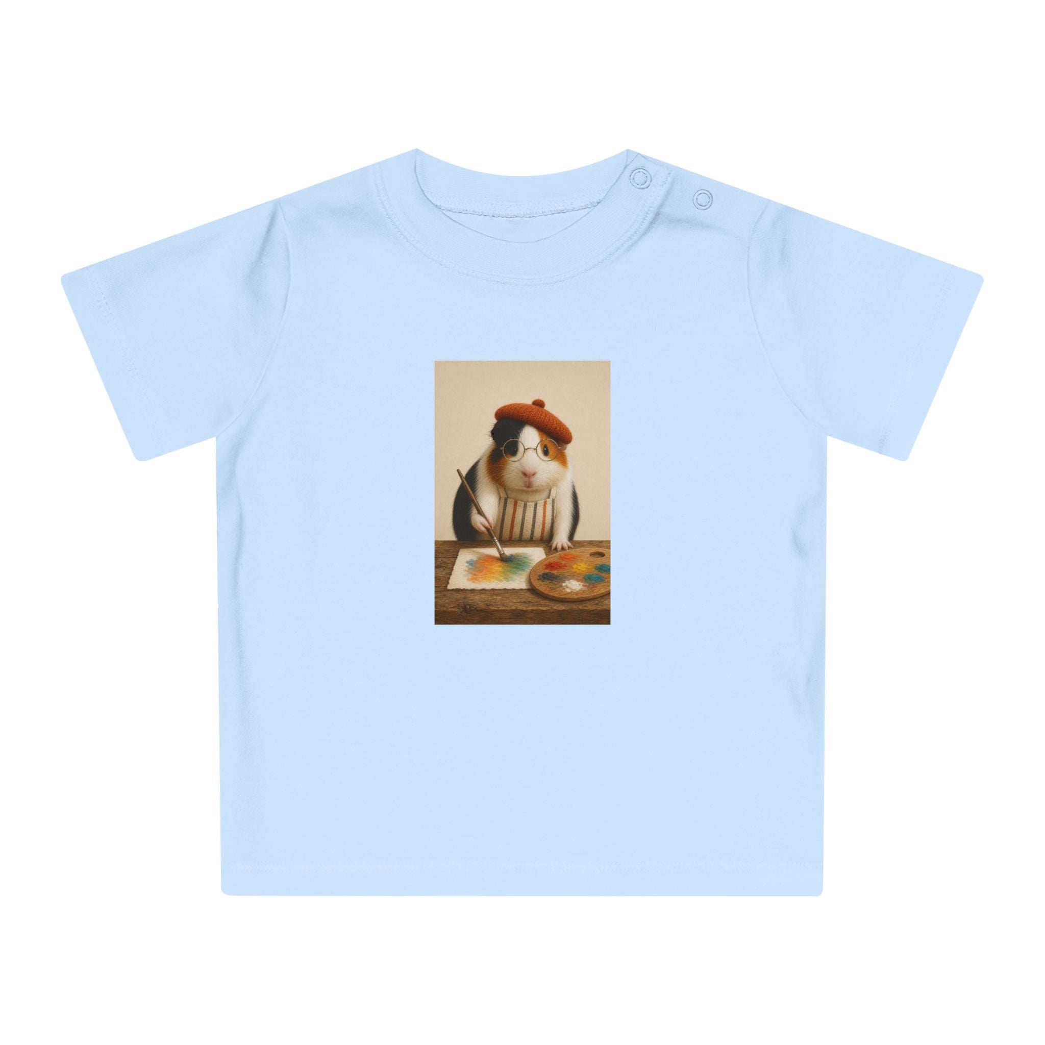 Personalisiertes Baby T-Shirt mit Haustier – The Artist