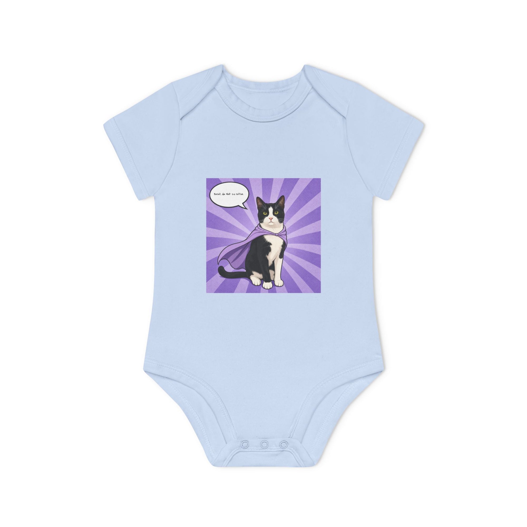 Personalisierter Baby-Body kurzarm Bio Baumwolle – Hero