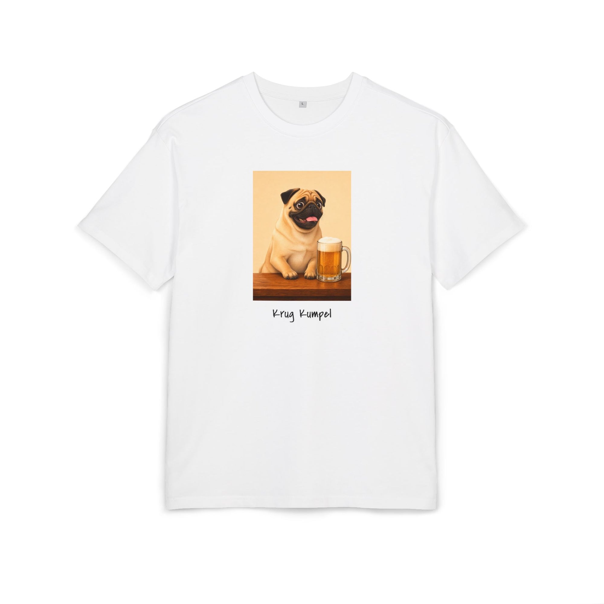 Personalisiertes Oversized Unisex T-Shirt mit Haustier – Cheers
