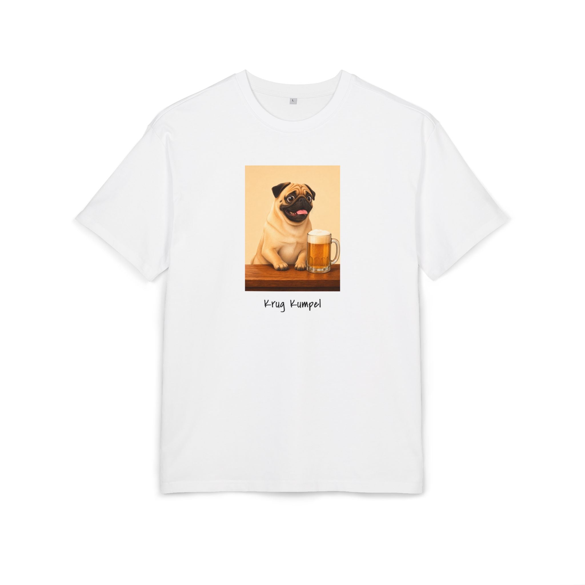 Personalisiertes Oversized Unisex T-Shirt mit Haustier – Cheers