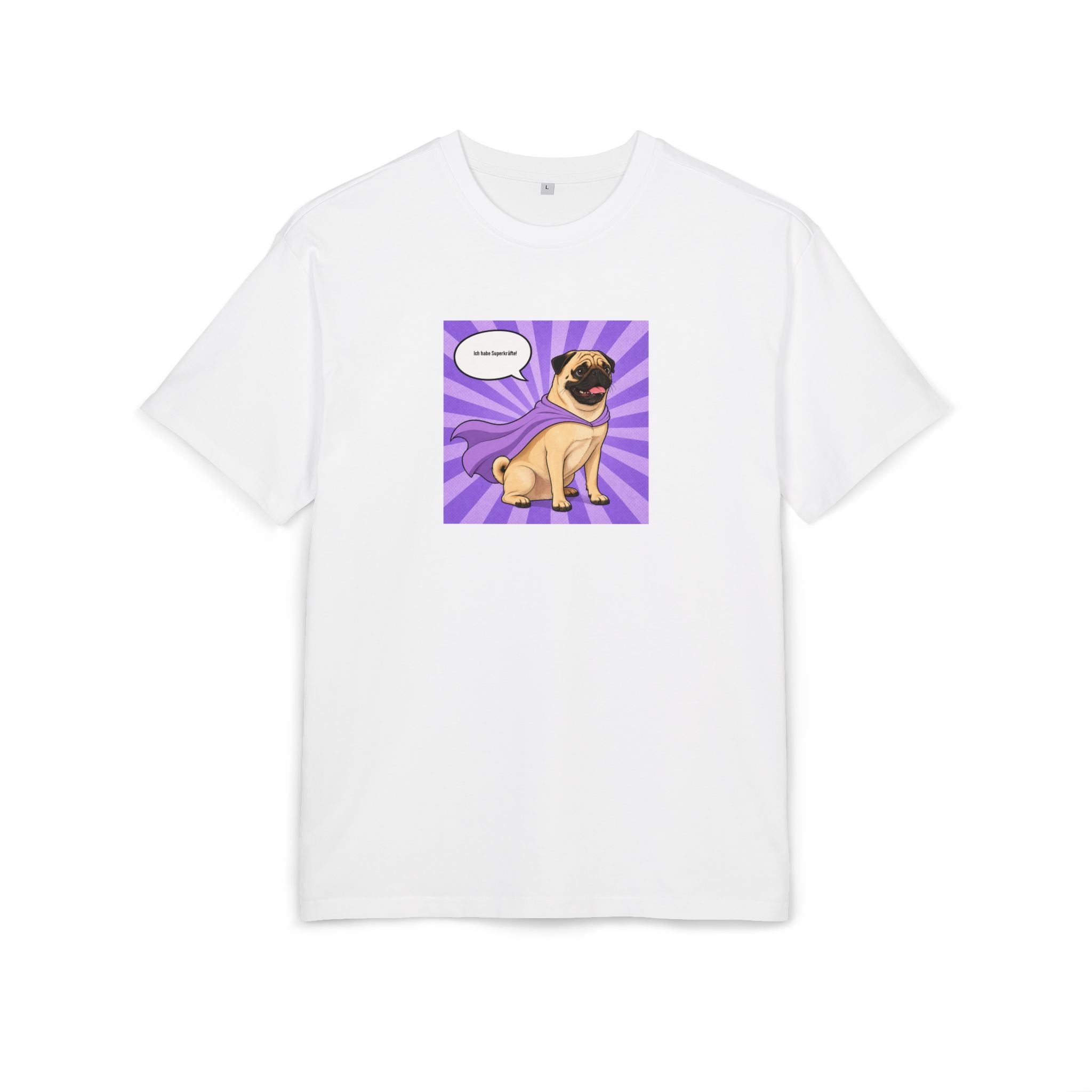 Personalisiertes Oversized Unisex T-Shirt mit Haustier – Hero