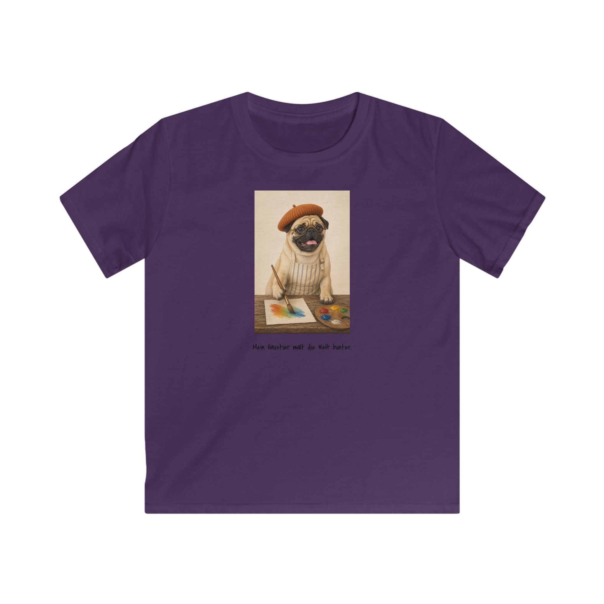 Personalisiertes Kinder T-Shirt mit Haustier – The Artist