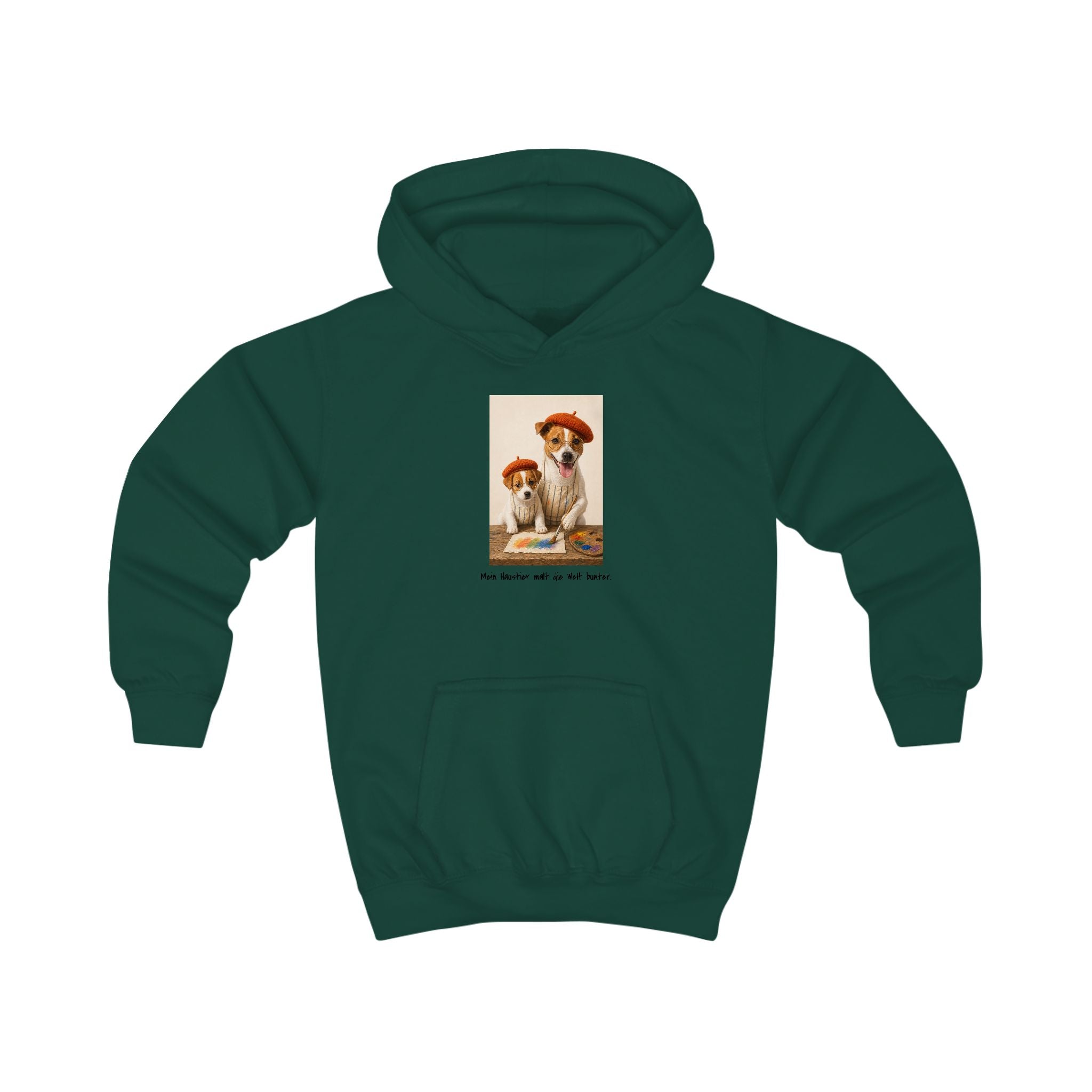 Personalisierter Kinder-Hoodie mit Haustier – The Artist