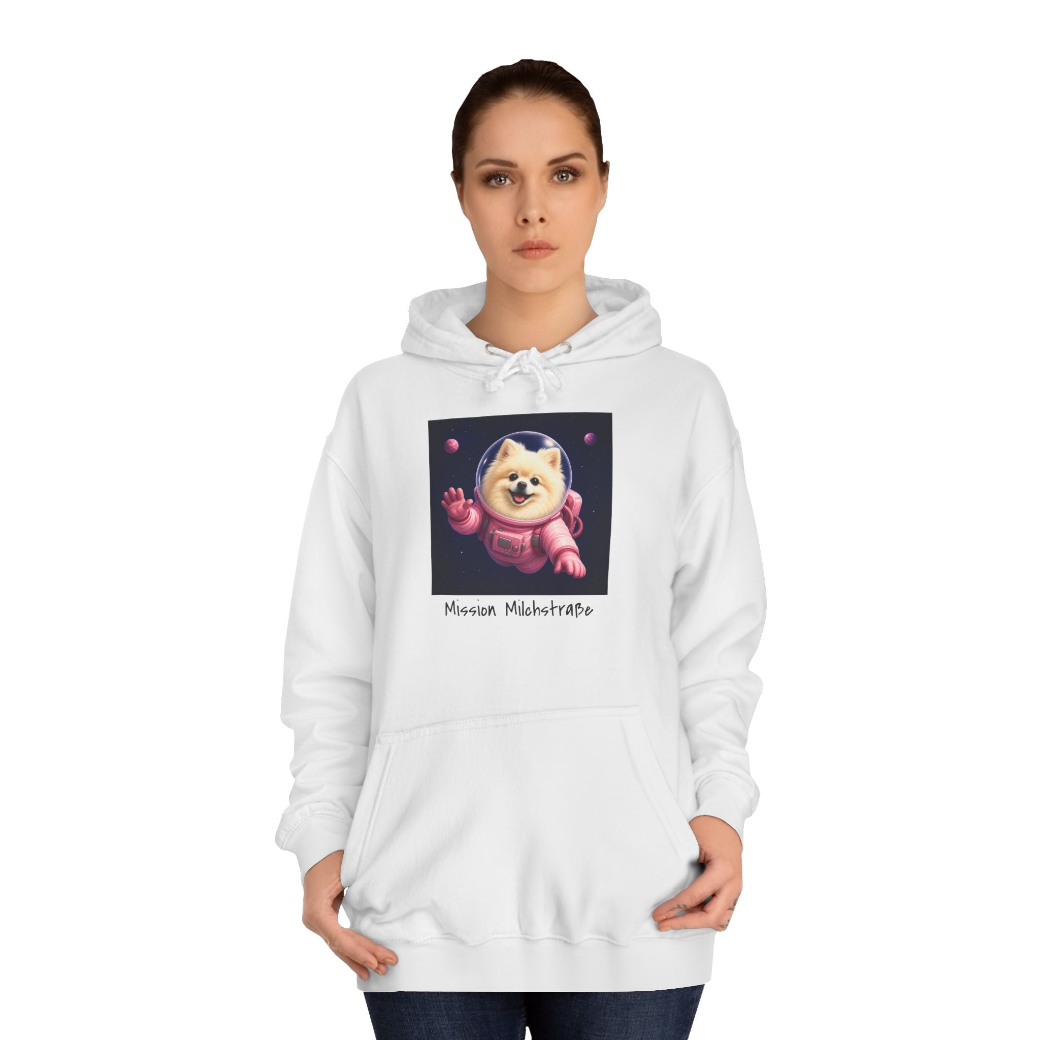Personalisierter Unisex Hoodie mit Haustier – Astronaut