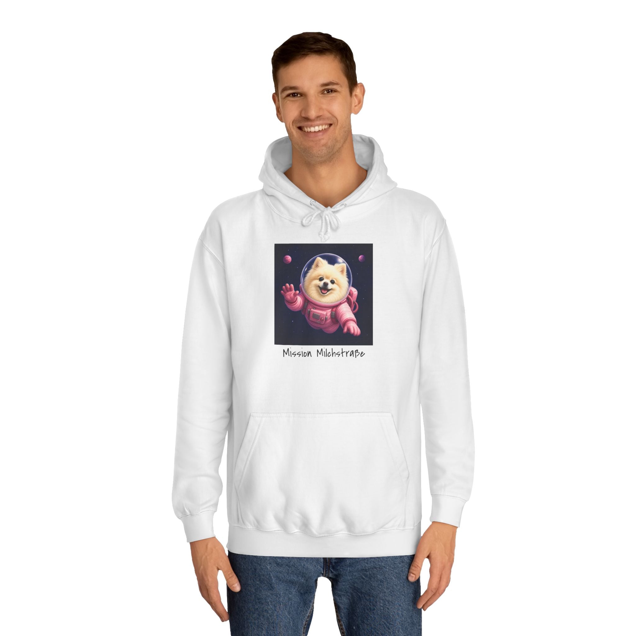 Personalisierter Unisex Hoodie mit Haustier – Astronaut