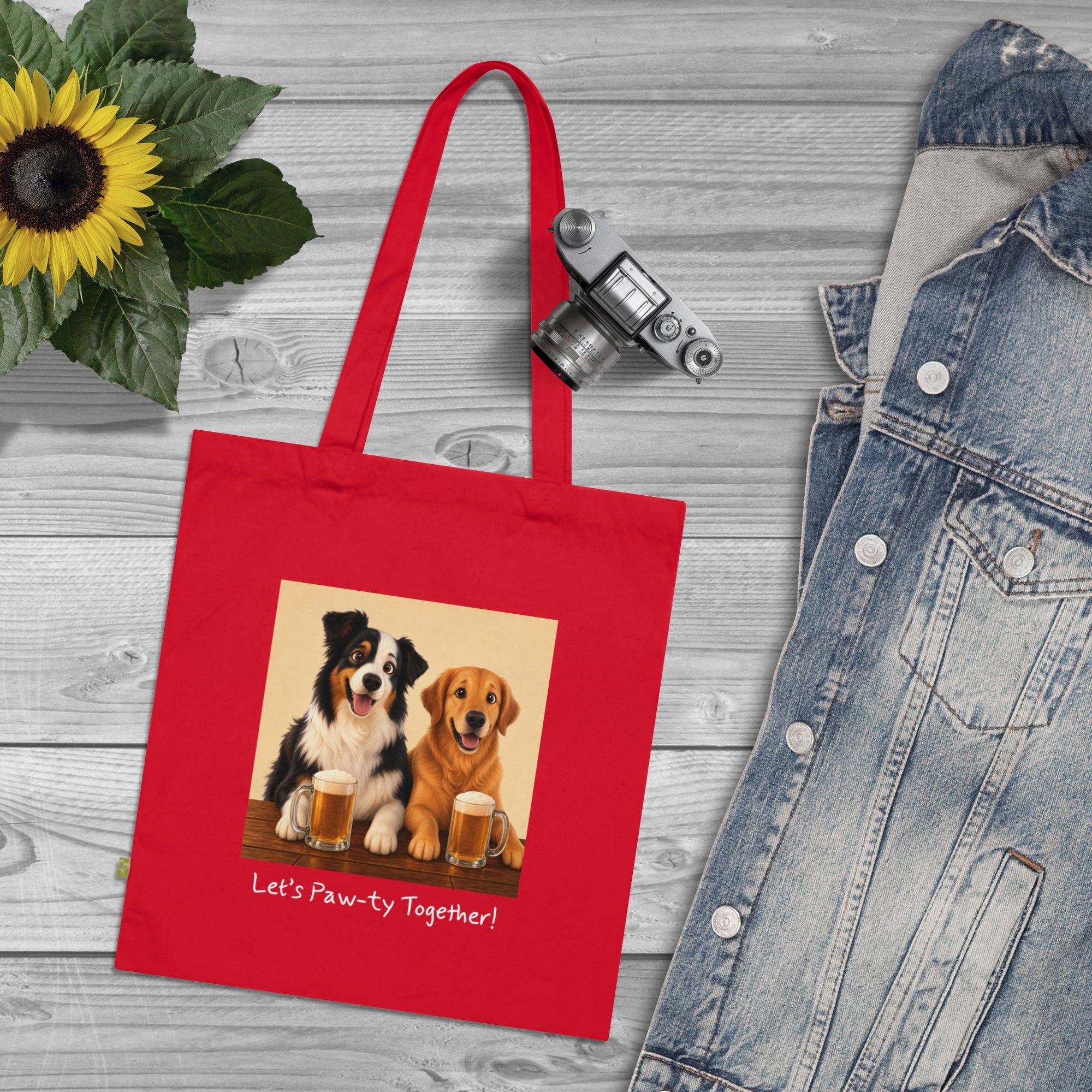 Personalisierte Baumwolltasche mit Haustier – Cheers