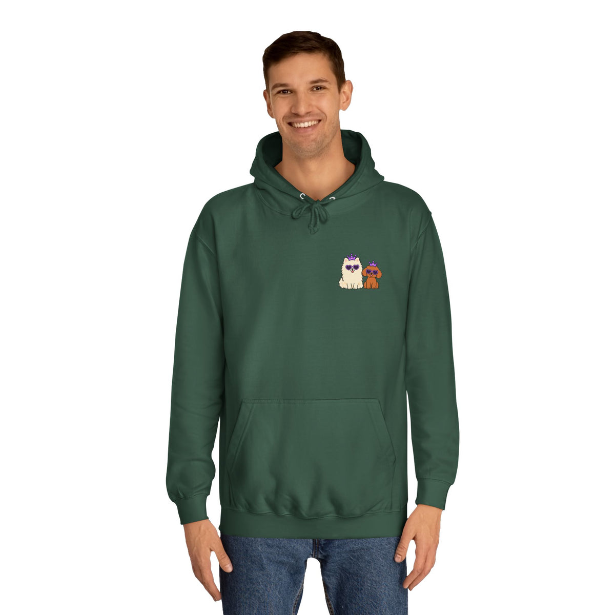 Personalisierter Unisex Hoodie mit Haustier – Purple Queen