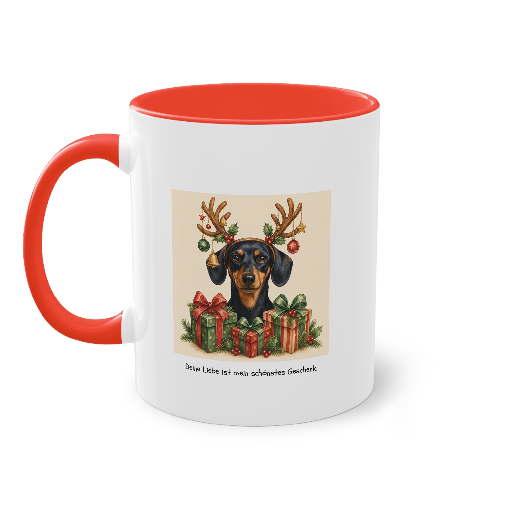 Personalisierte Tasse mit Haustier – Frohe Weihnachten
