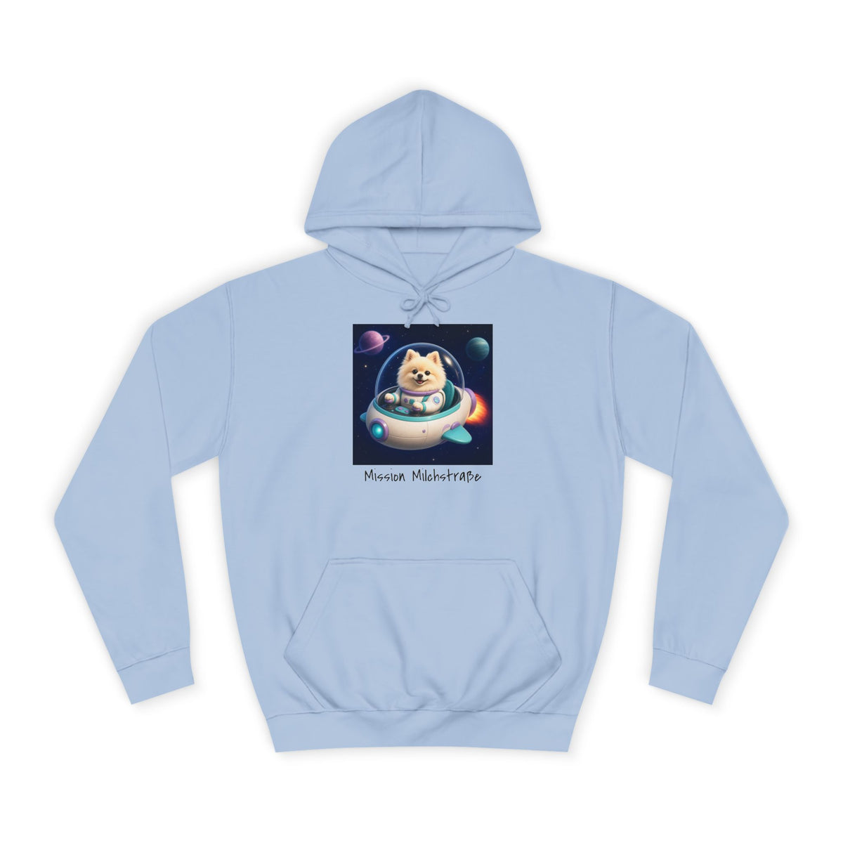 Personalisierter Unisex Hoodie mit Haustier – Spaceship