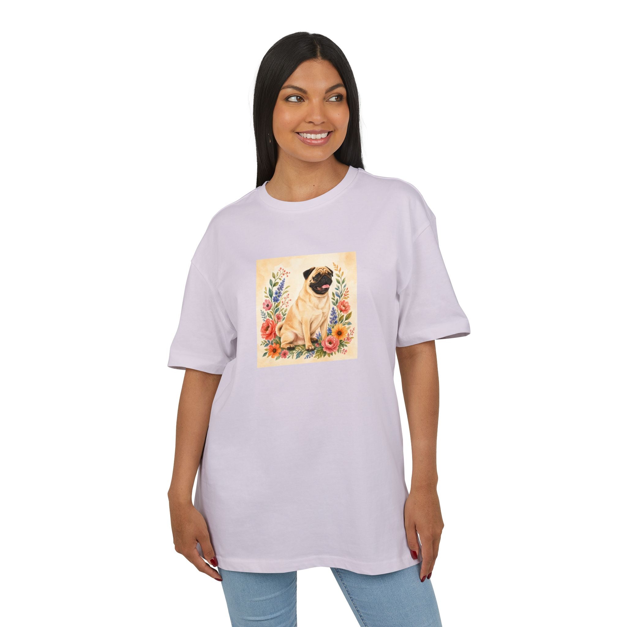 Personalisiertes Oversized Unisex T-Shirt mit Haustier – Flora & Fauna
