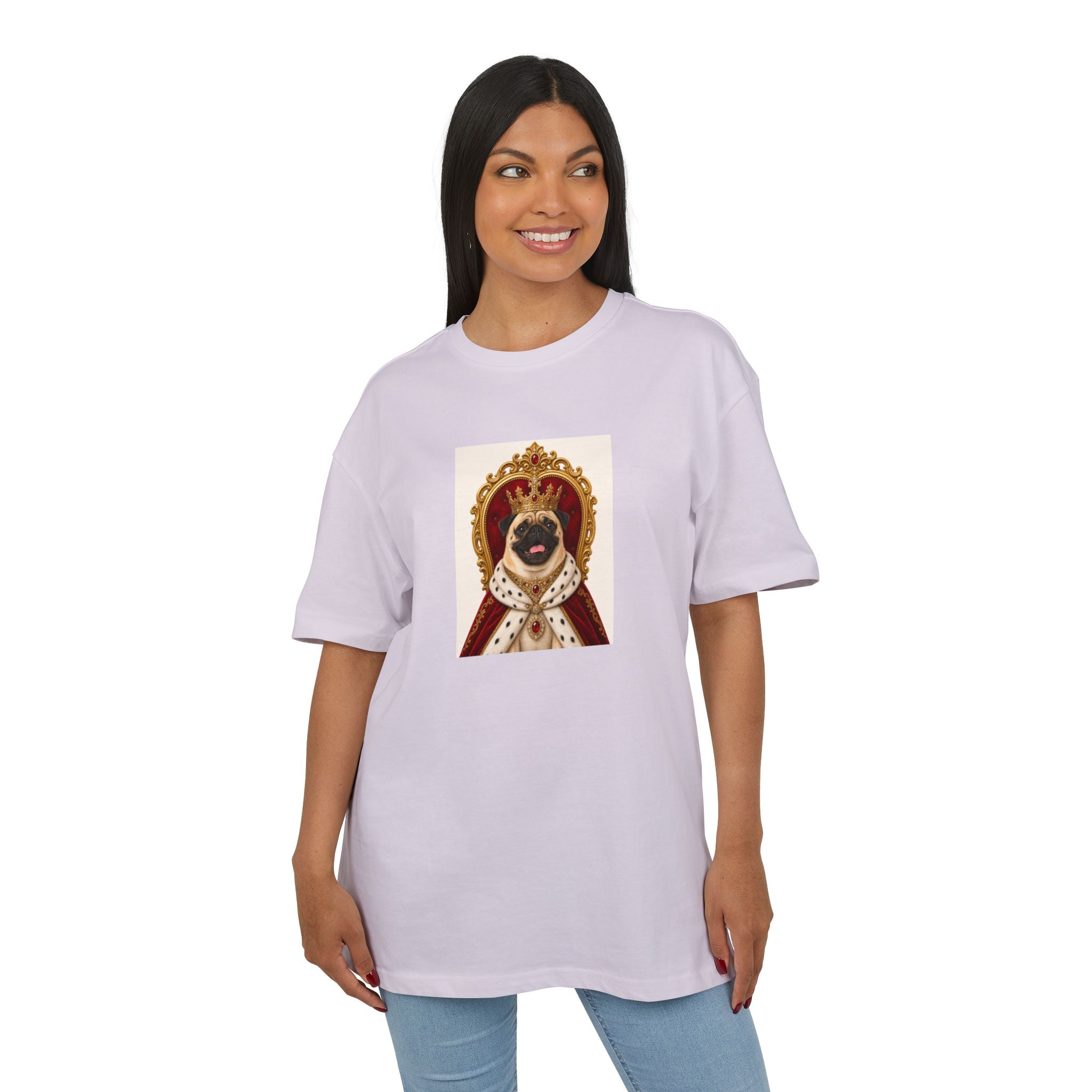 Personalisiertes Oversized Unisex T-Shirt mit Haustier – Pet Kingdom