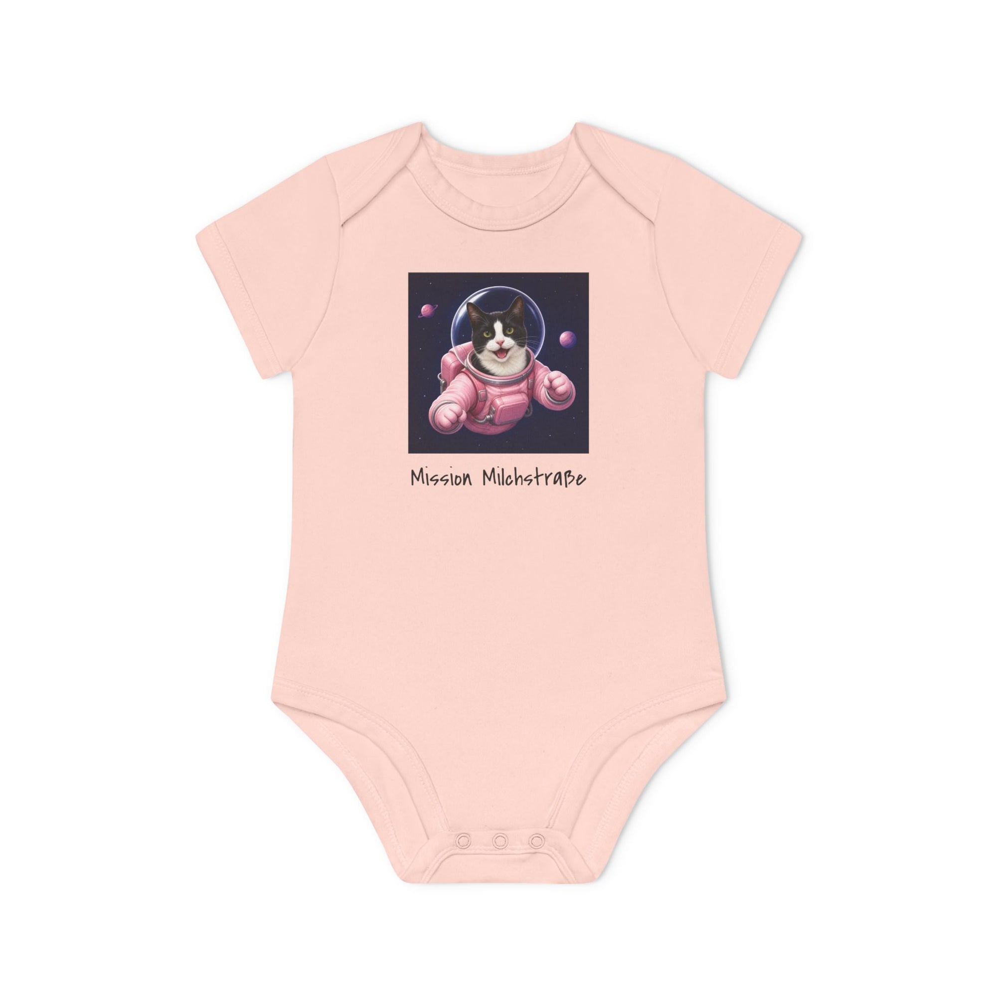 Personalisierter Baby-Body kurzarm Bio Baumwolle – Astronaut