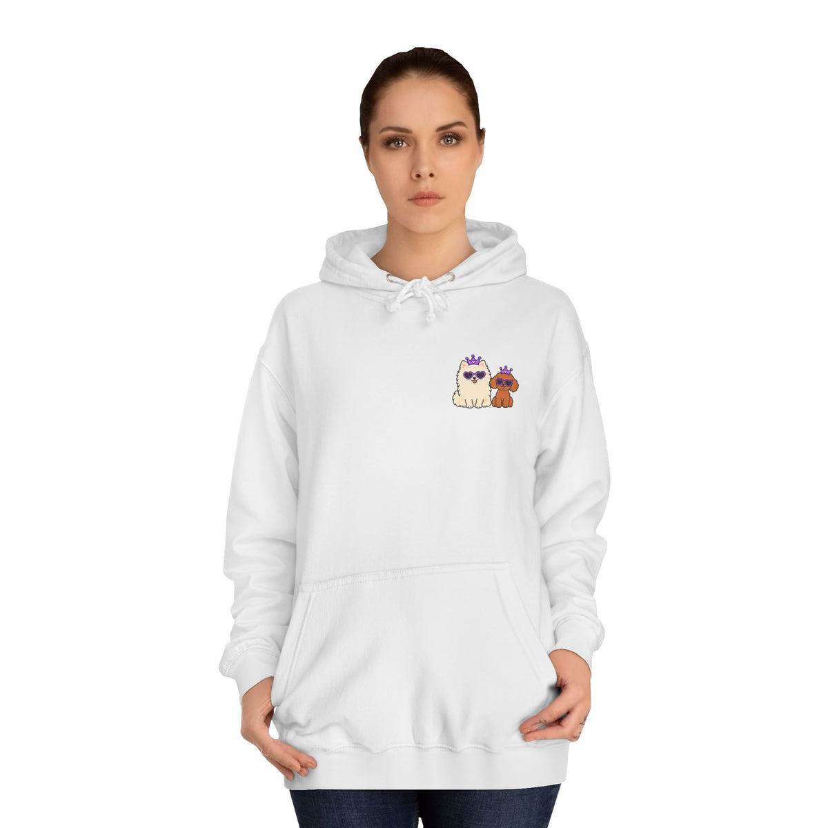Personalisierter Unisex Hoodie mit Haustier – Purple Queen