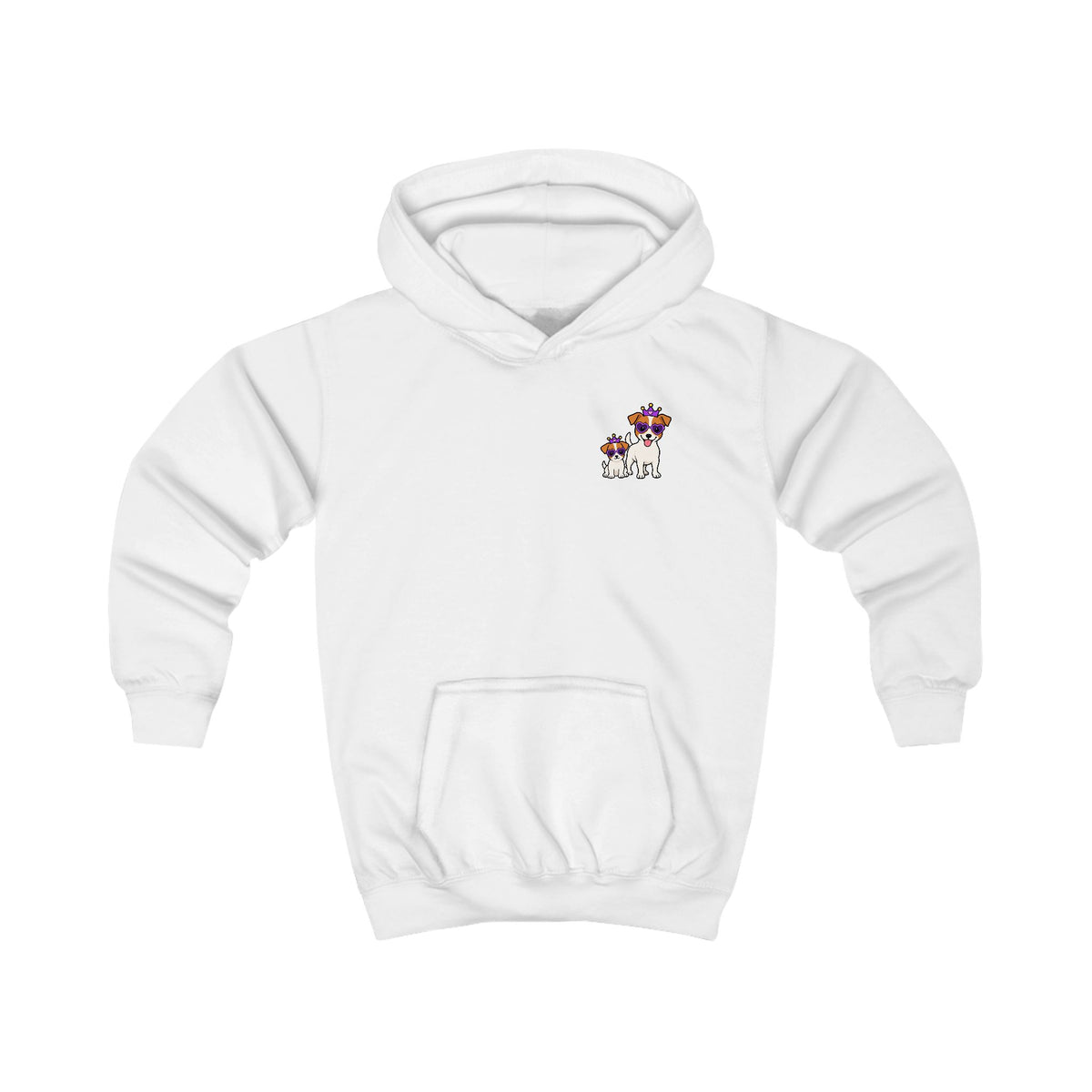 Personalisierter Kinder-Hoodie mit Haustier – Purple Queen