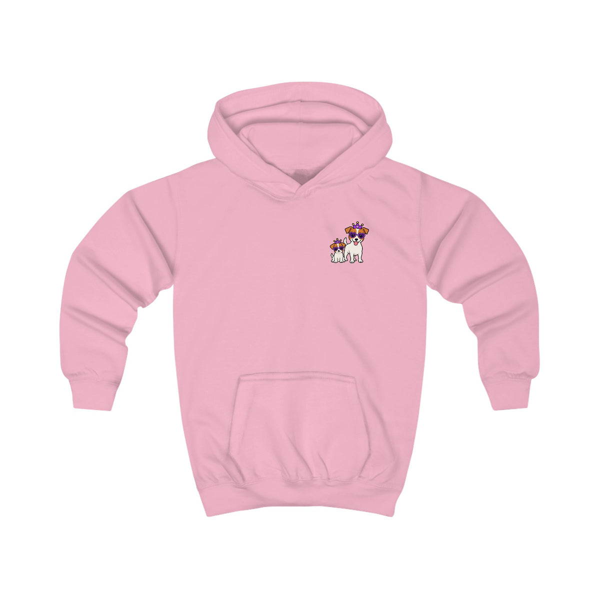 Personalisierter Kinder-Hoodie mit Haustier – Purple Queen