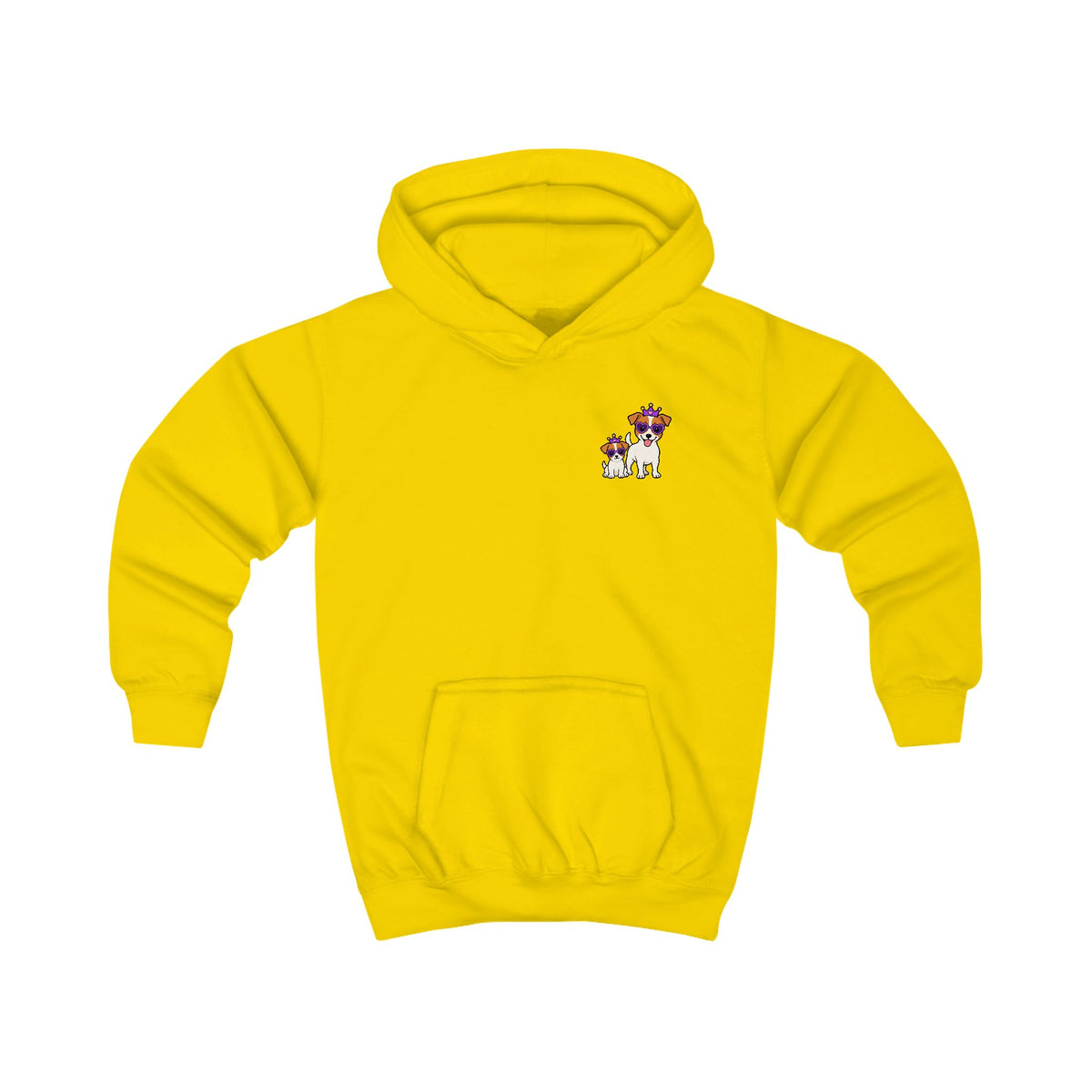 Personalisierter Kinder-Hoodie mit Haustier – Purple Queen