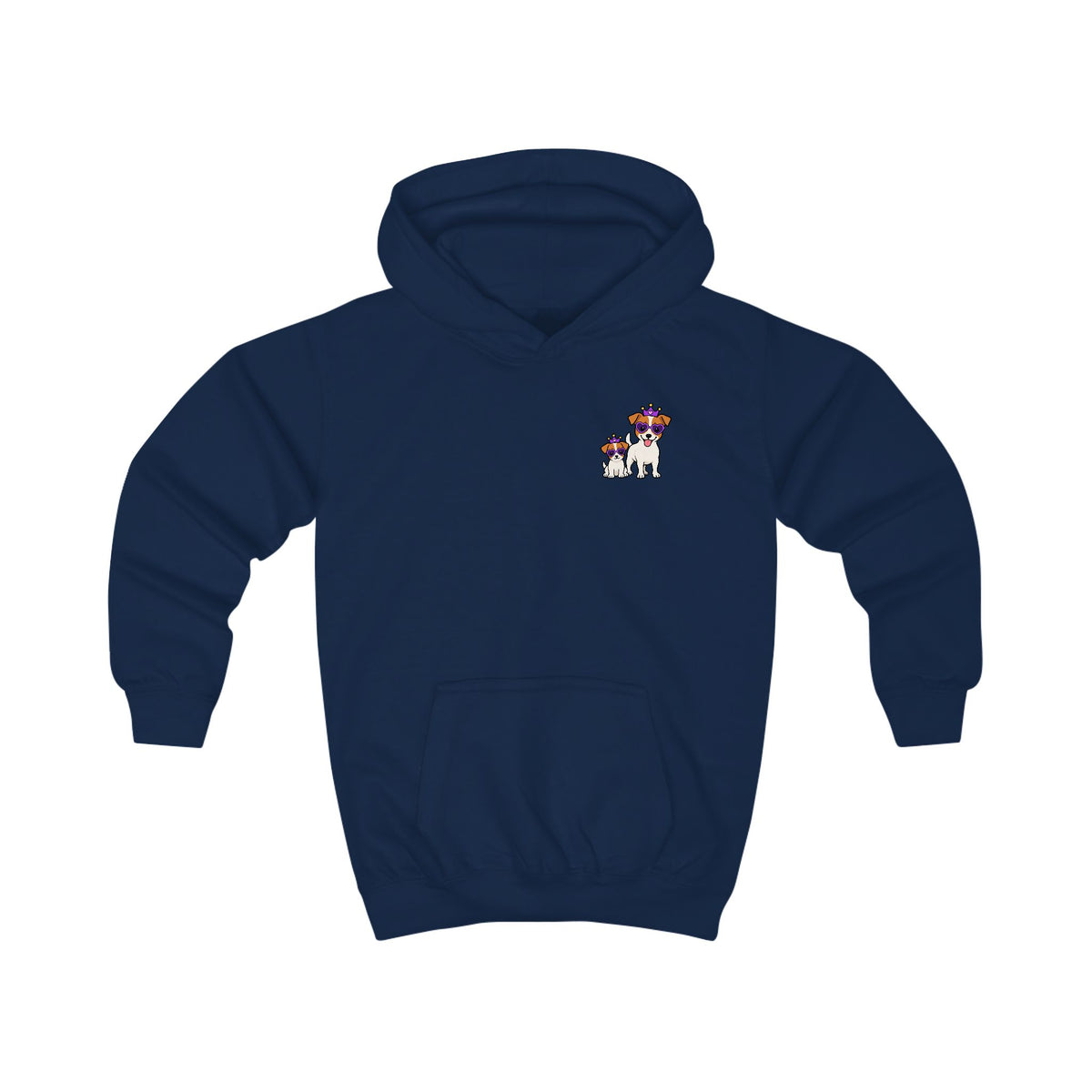 Personalisierter Kinder-Hoodie mit Haustier – Purple Queen