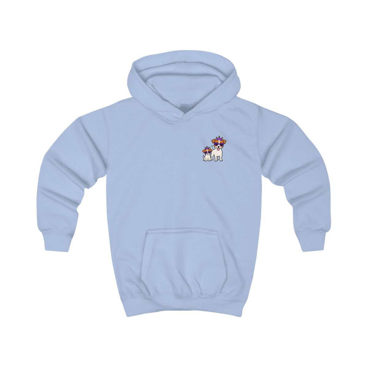 Personalisierter Kinder-Hoodie mit Haustier – Purple Queen
