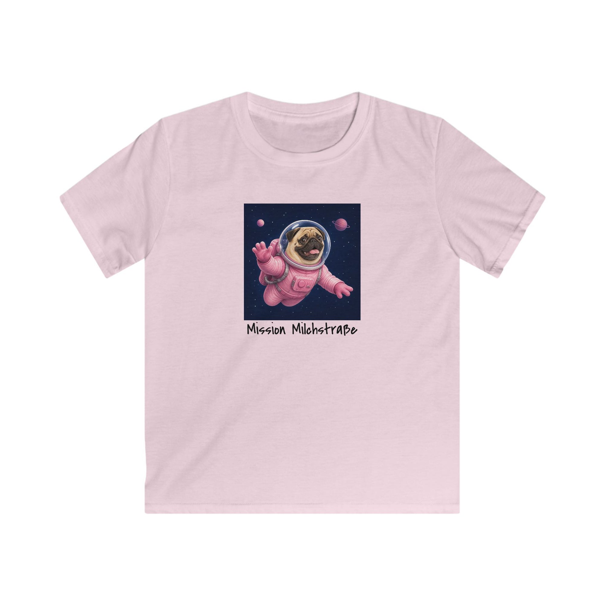Personalisiertes Kinder T-Shirt mit Haustier – Astronaut