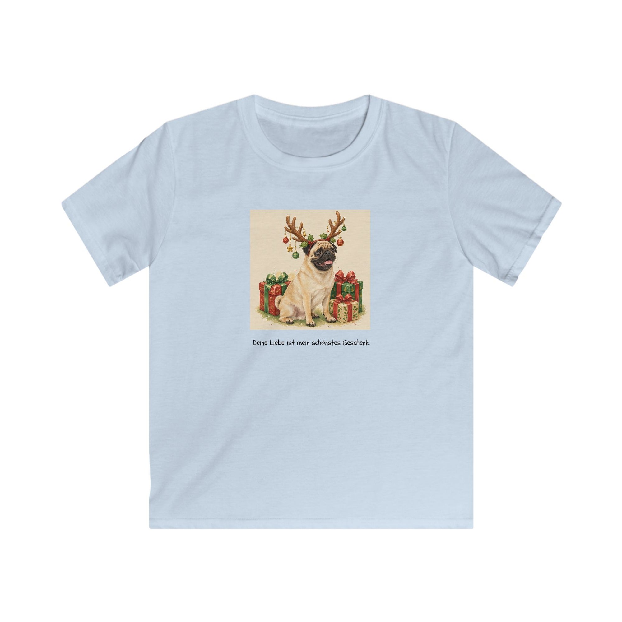 Personalisiertes Kinder T-Shirt mit Haustier – Frohe Weihnachten