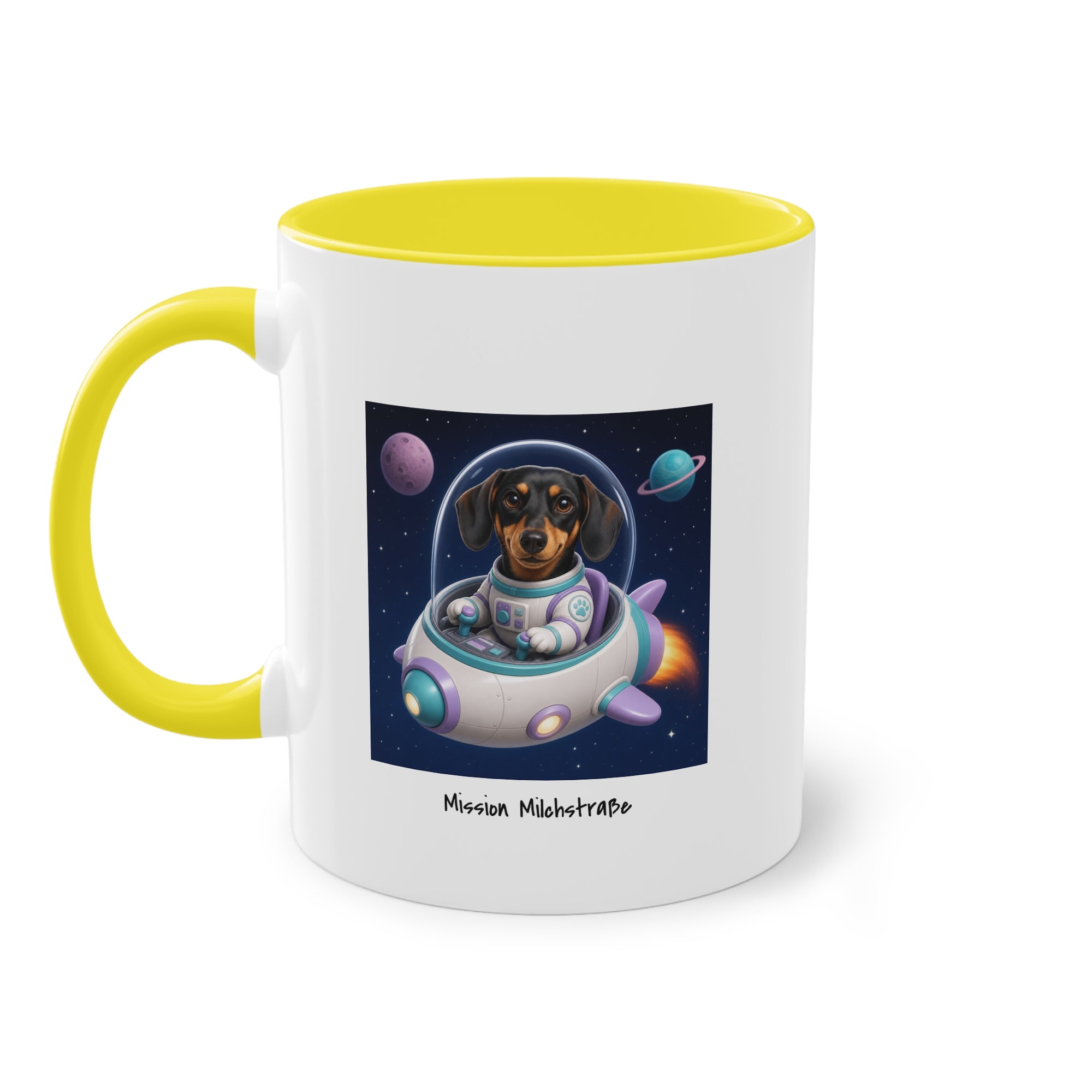Personalisierte Tasse mit Haustier – Spaceship