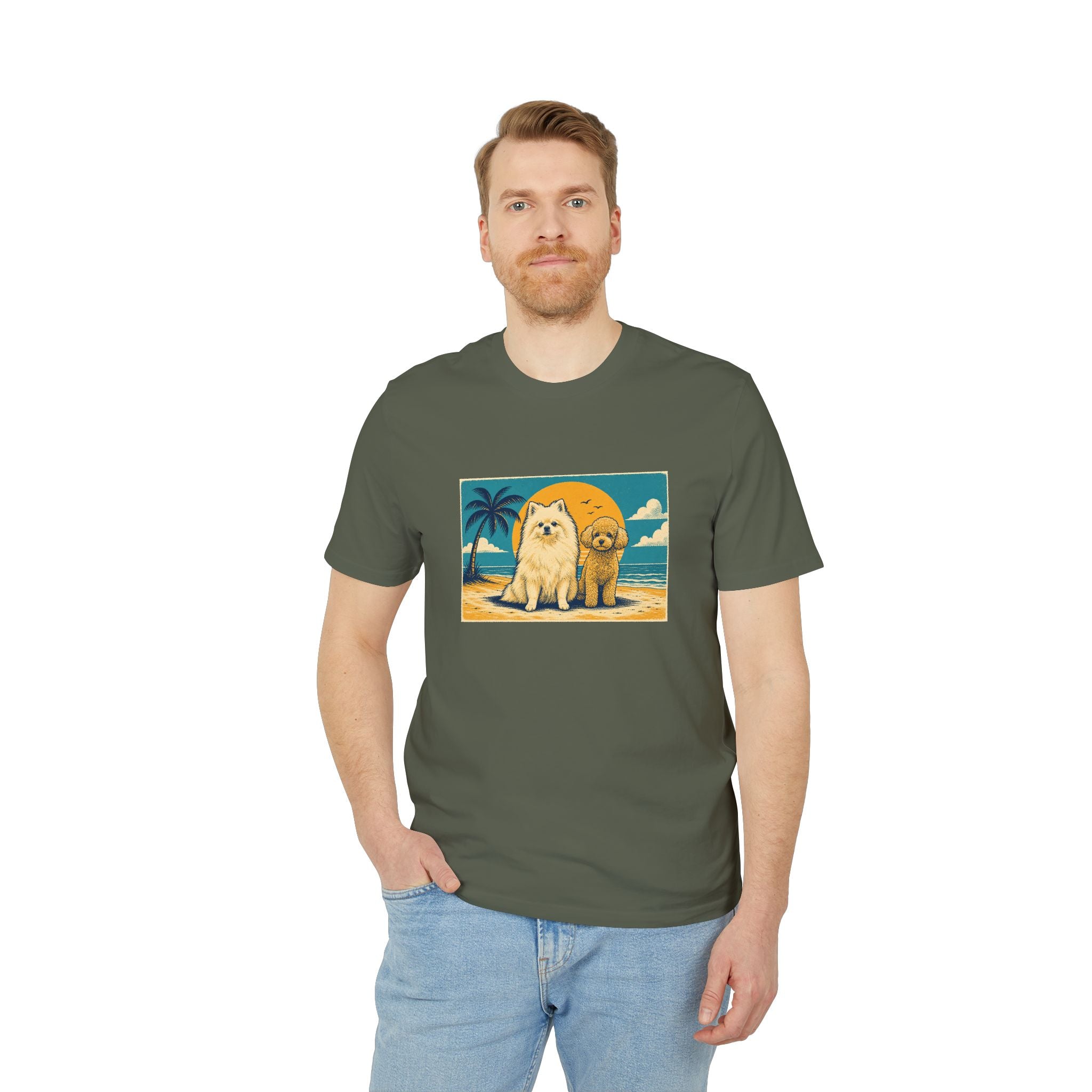 Personalisiertes Unisex T-Shirt mit Haustier – Summer Vibes
