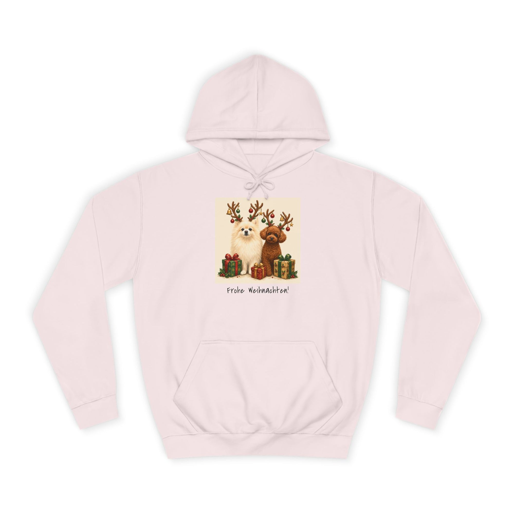 Personalisierter Unisex Hoodie mit Haustier – Frohe Weihnachten