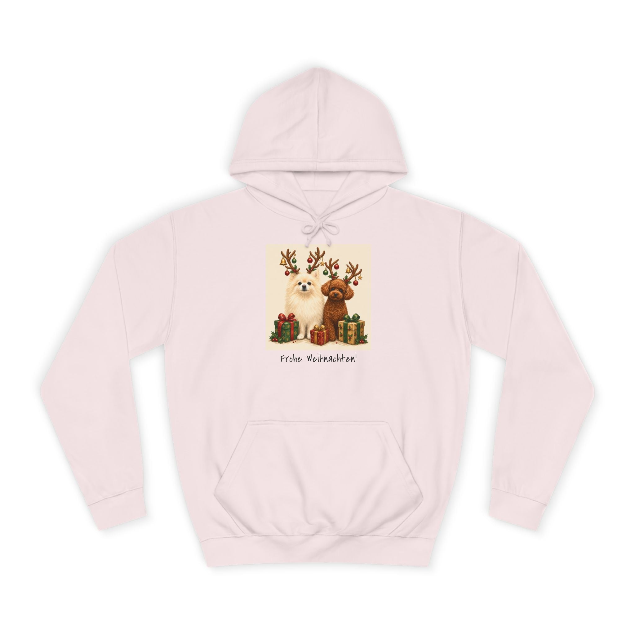 Personalisierter Unisex Hoodie mit Haustier – Frohe Weihnachten
