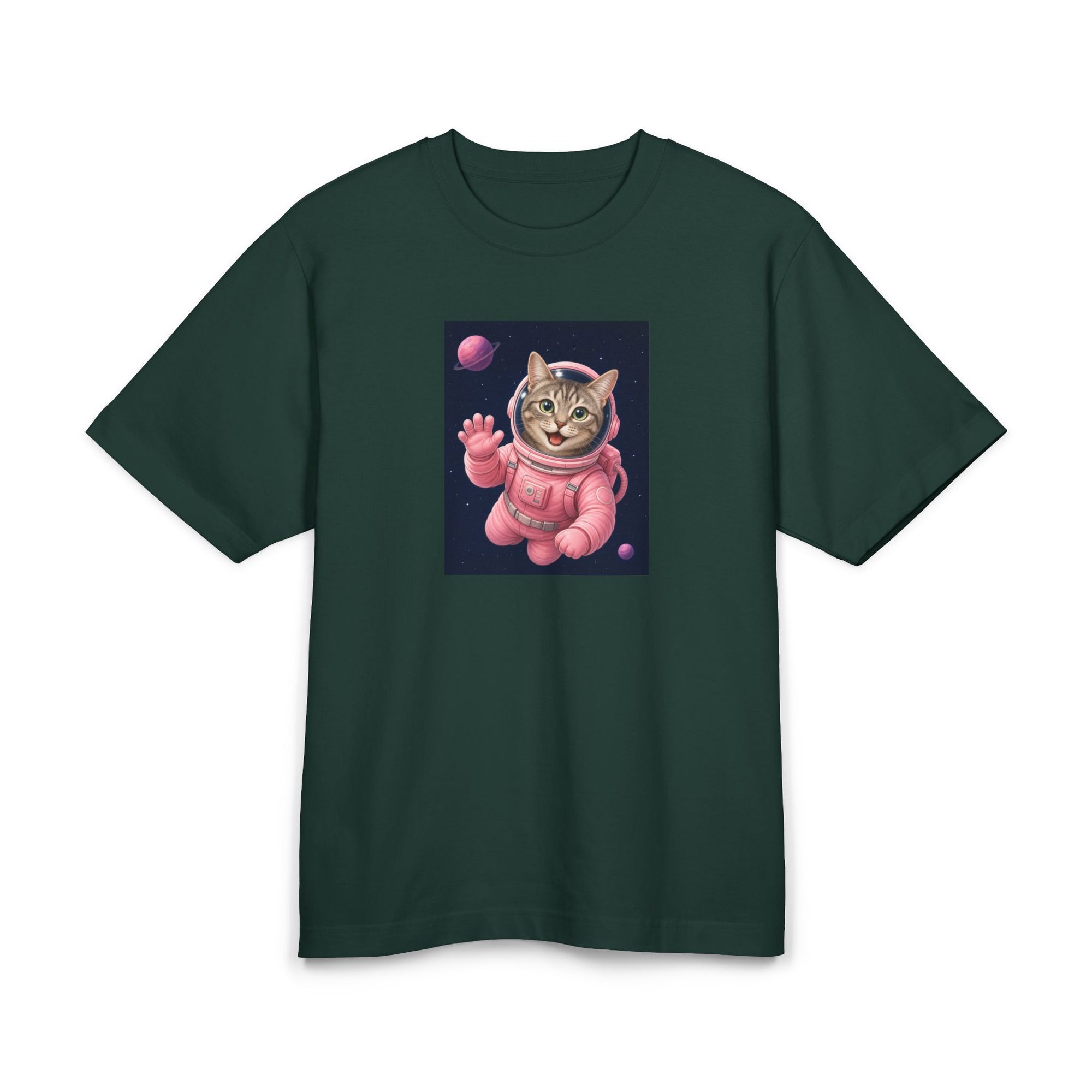 Personalisiertes Premium Unisex T-Shirt mit Haustier – Astronaut