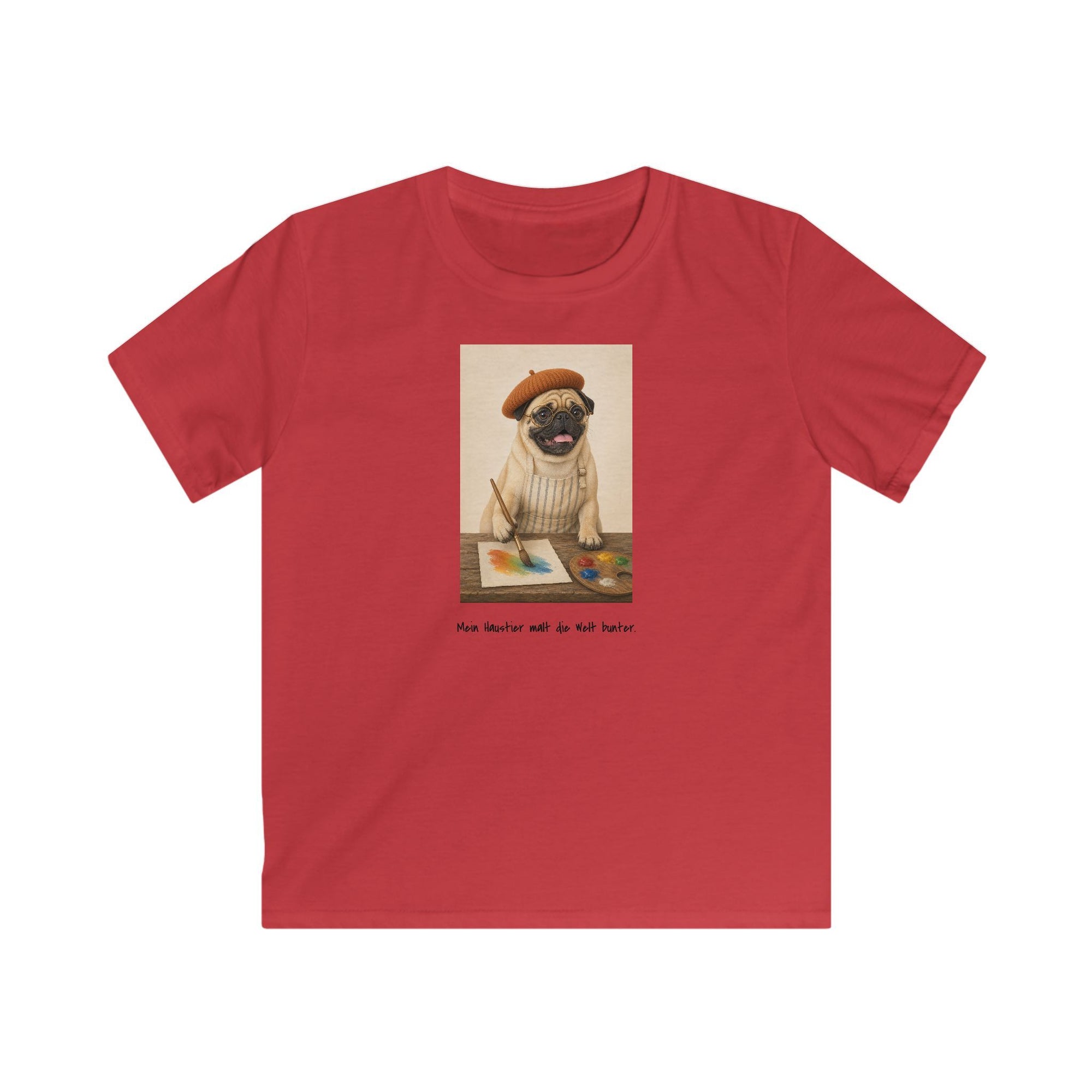 Personalisiertes Kinder T-Shirt mit Haustier – The Artist