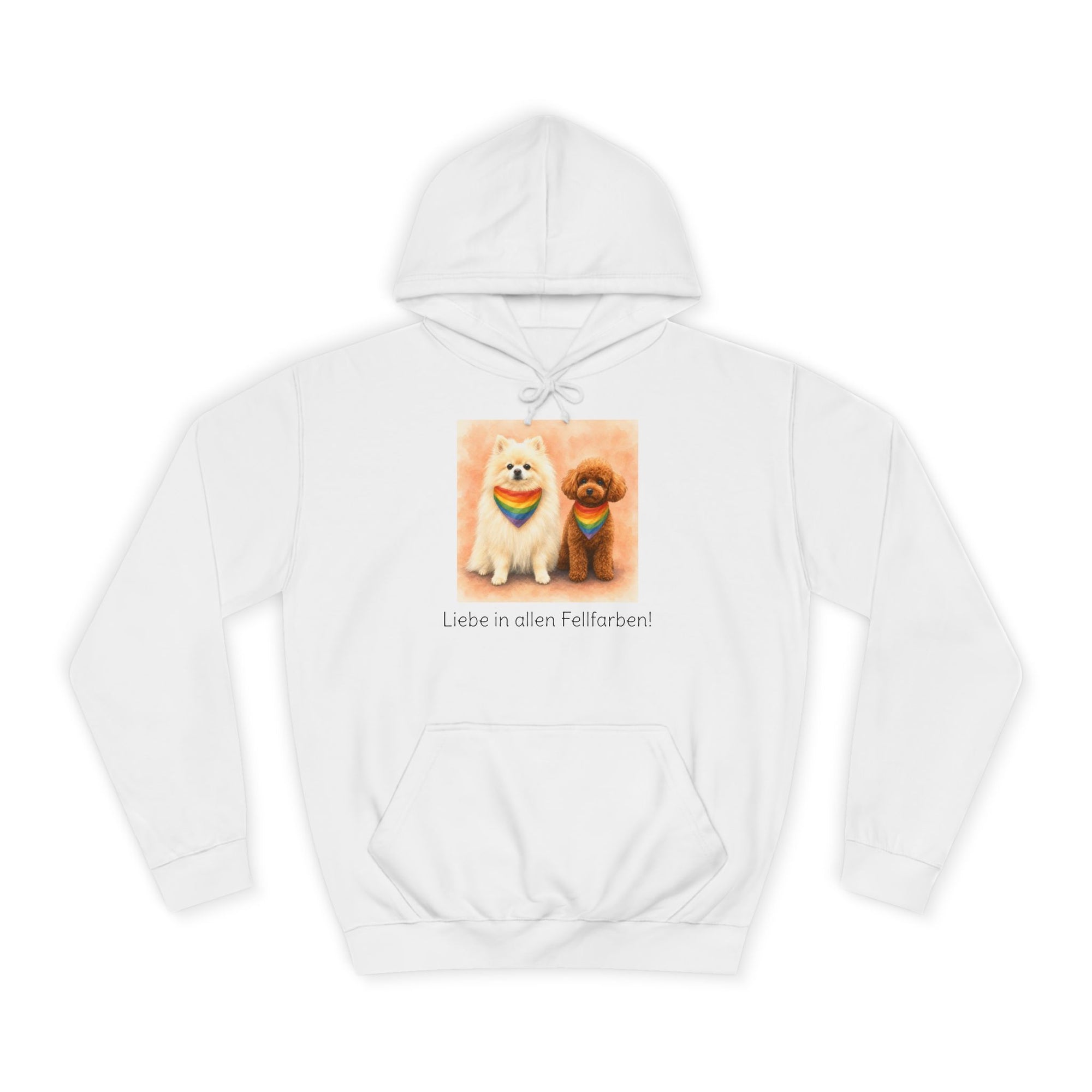 Personalisierter Unisex Hoodie mit Haustier – Regenbogen