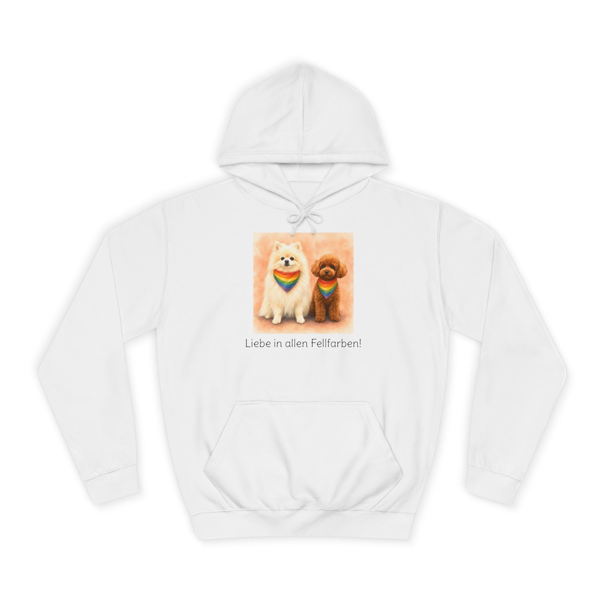 Personalisierter Unisex Hoodie mit Haustier – Regenbogen