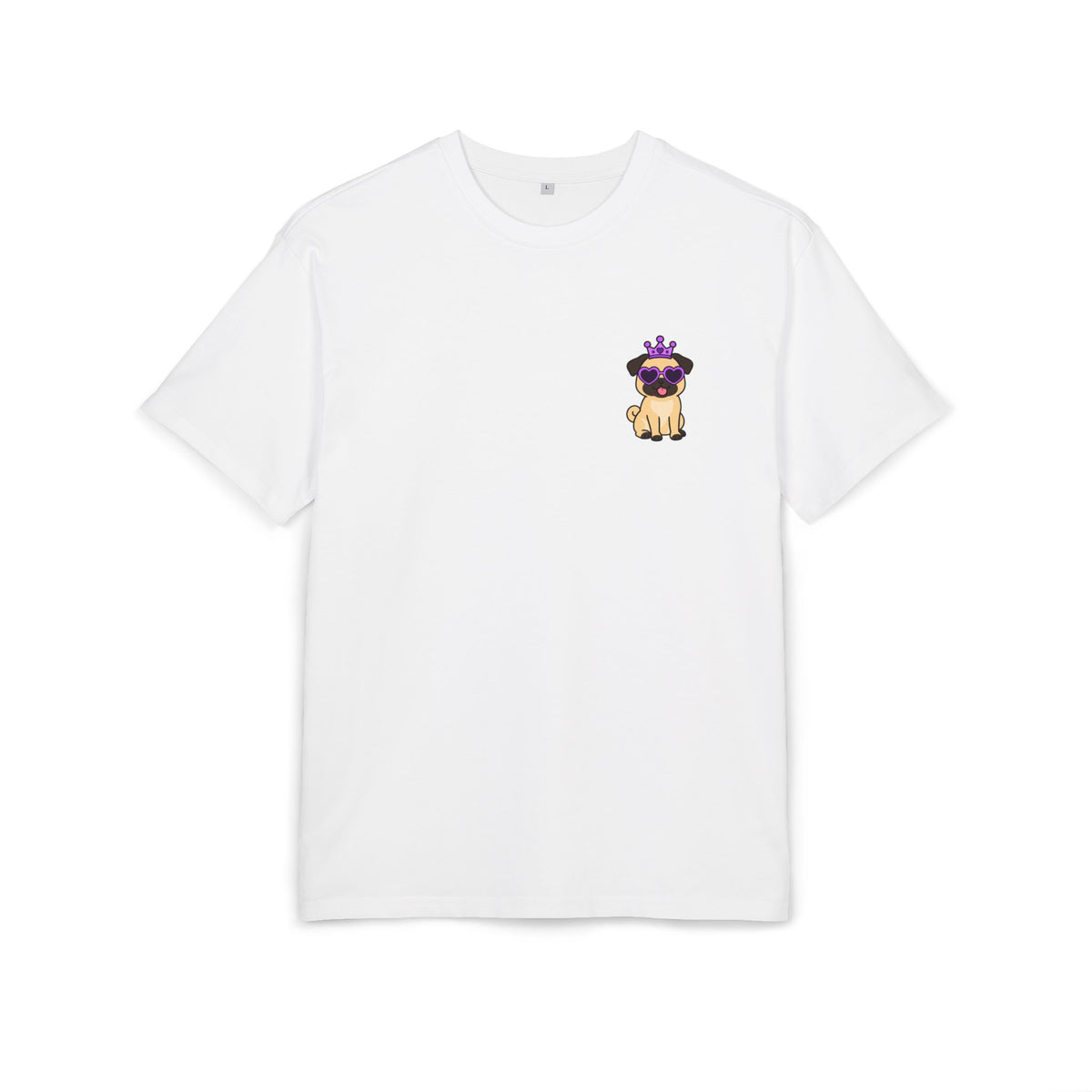 Personalisiertes Oversized Unisex T-Shirt mit Haustier –  Purple Queen