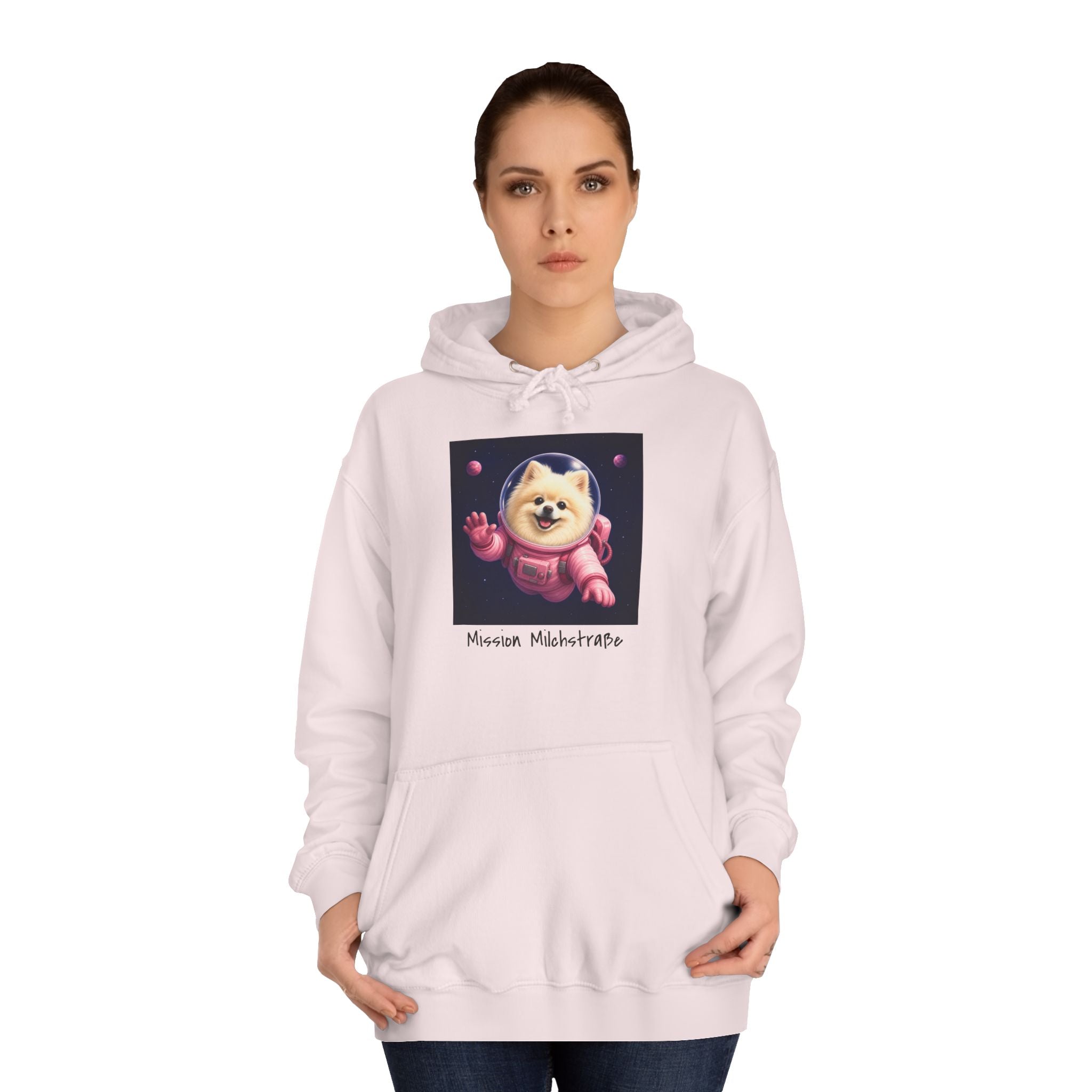 Personalisierter Unisex Hoodie mit Haustier – Astronaut