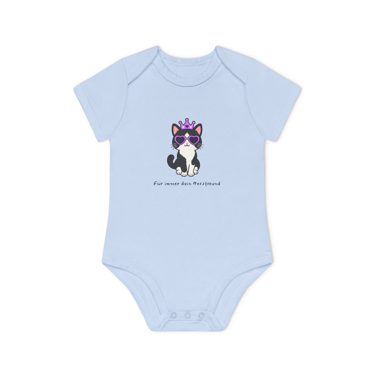 Personalisierter Baby-Body kurzarm Bio Baumwolle – Purple Queen