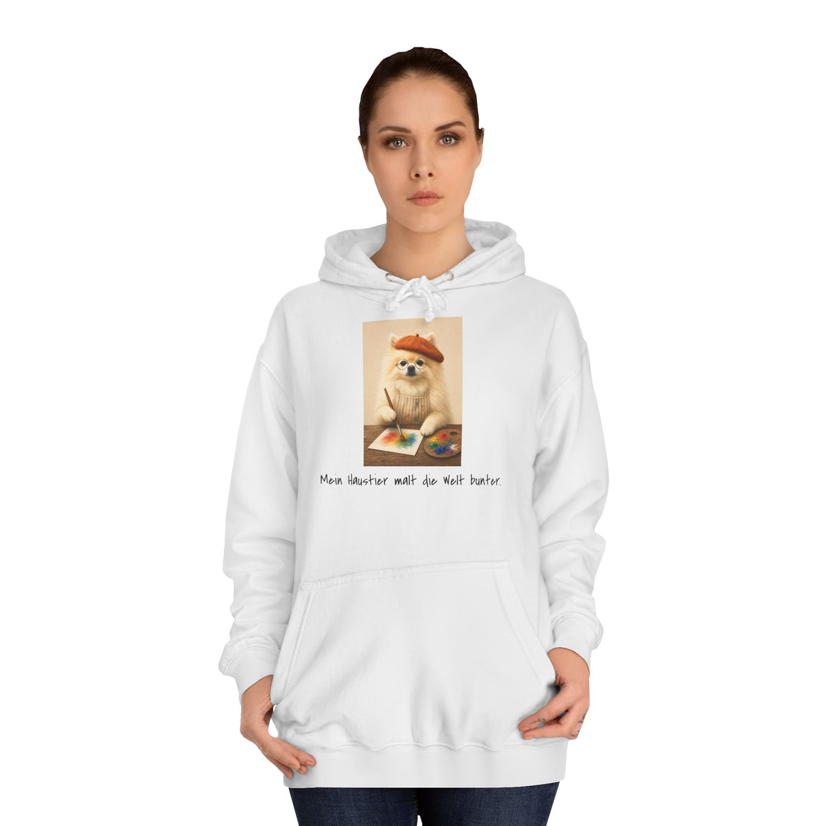 Personalisierter Unisex Hoodie mit Haustier – The Artist