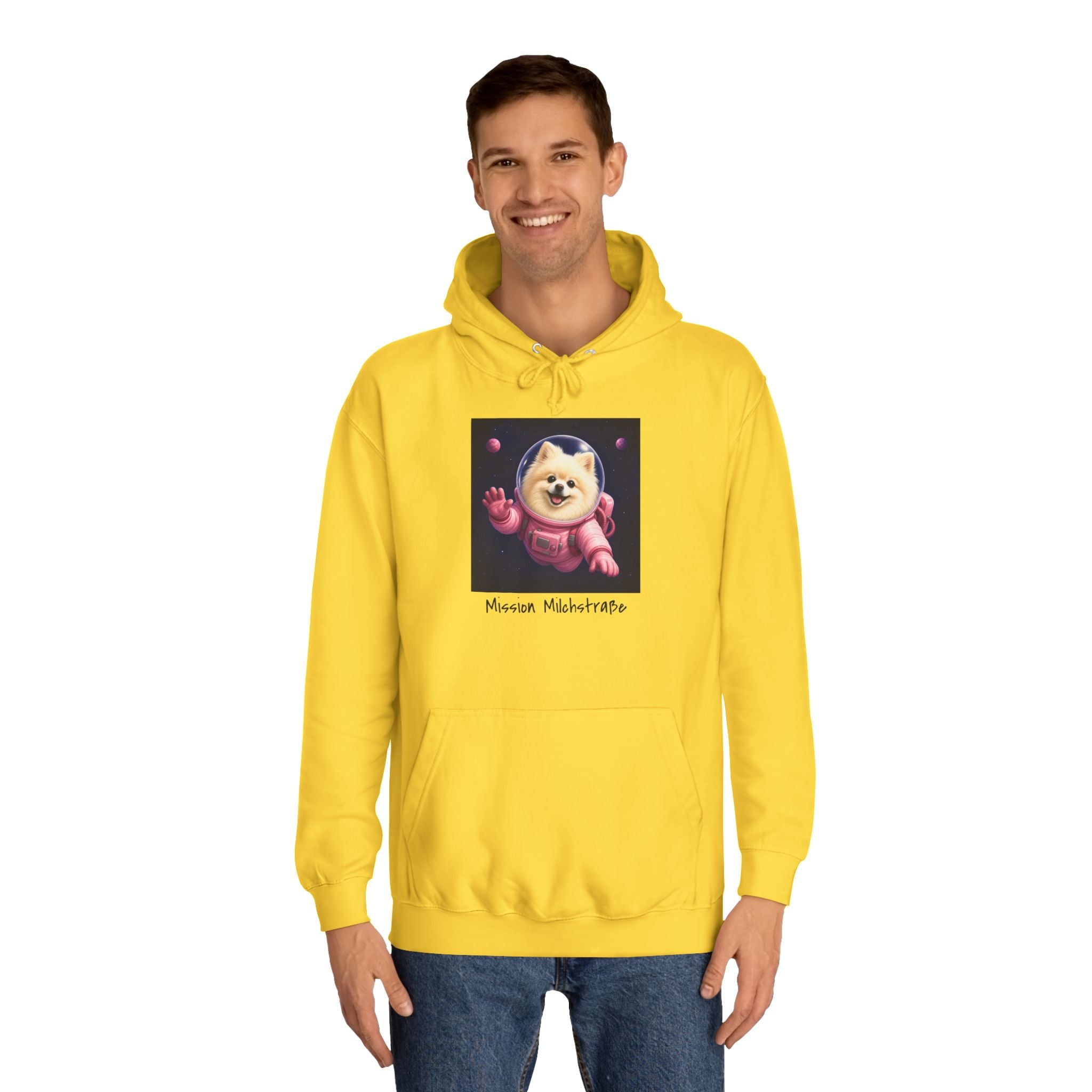 Personalisierter Unisex Hoodie mit Haustier – Astronaut