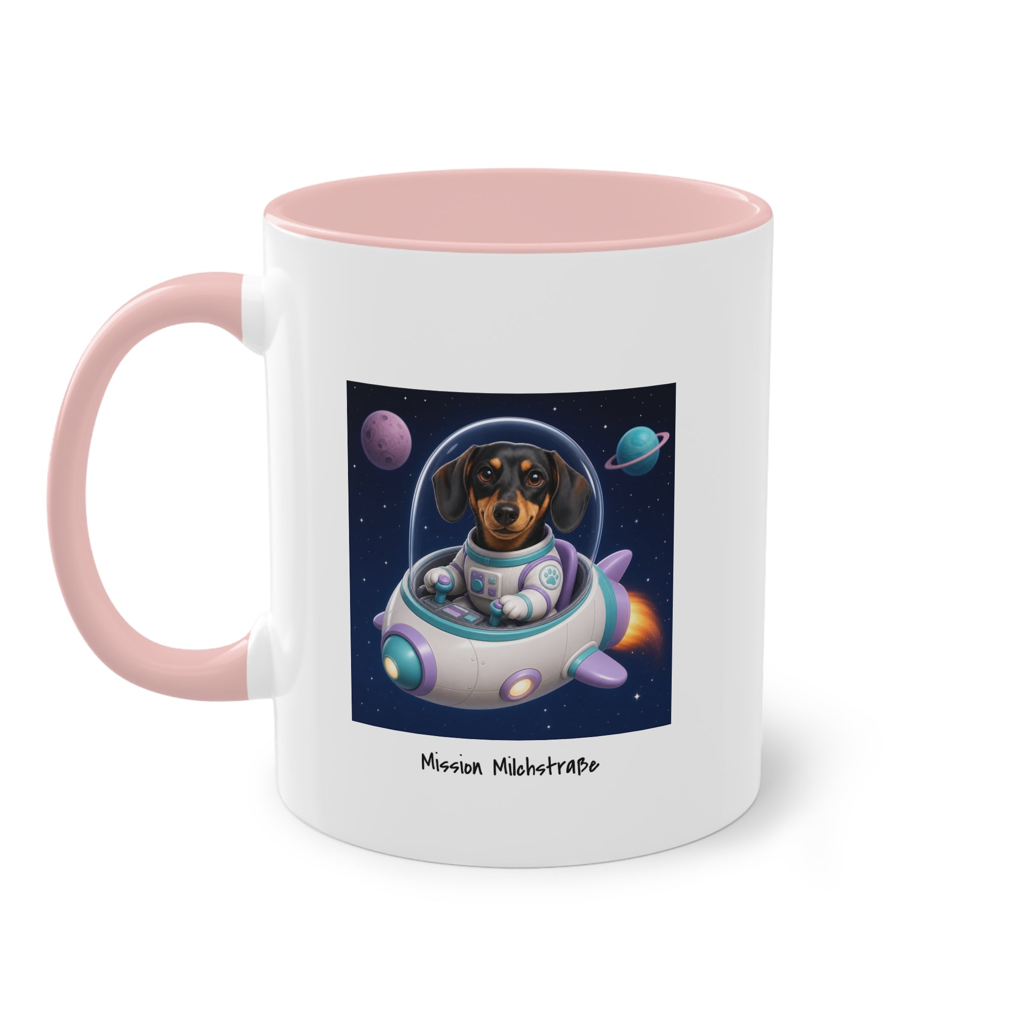 Personalisierte Tasse mit Haustier – Spaceship