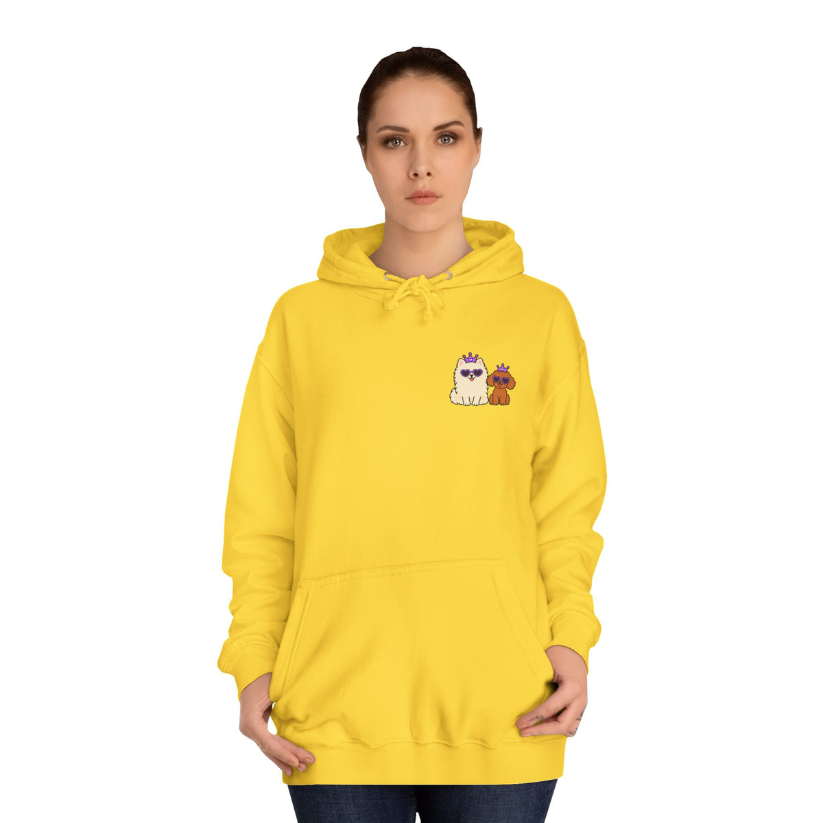 Personalisierter Unisex Hoodie mit Haustier – Purple Queen